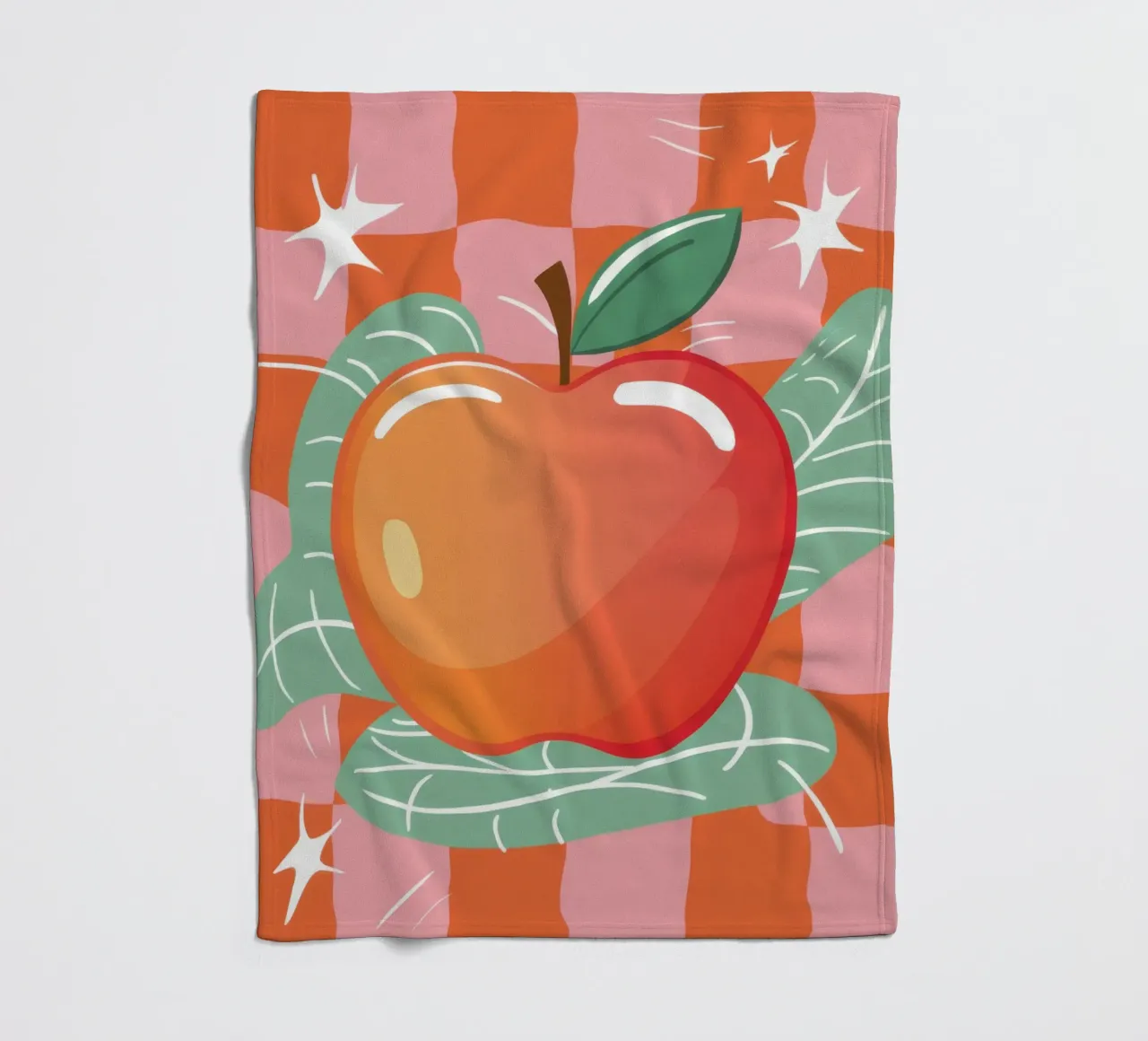 Prickelnder Apfel-Pop Fleecedecke von Line Fable