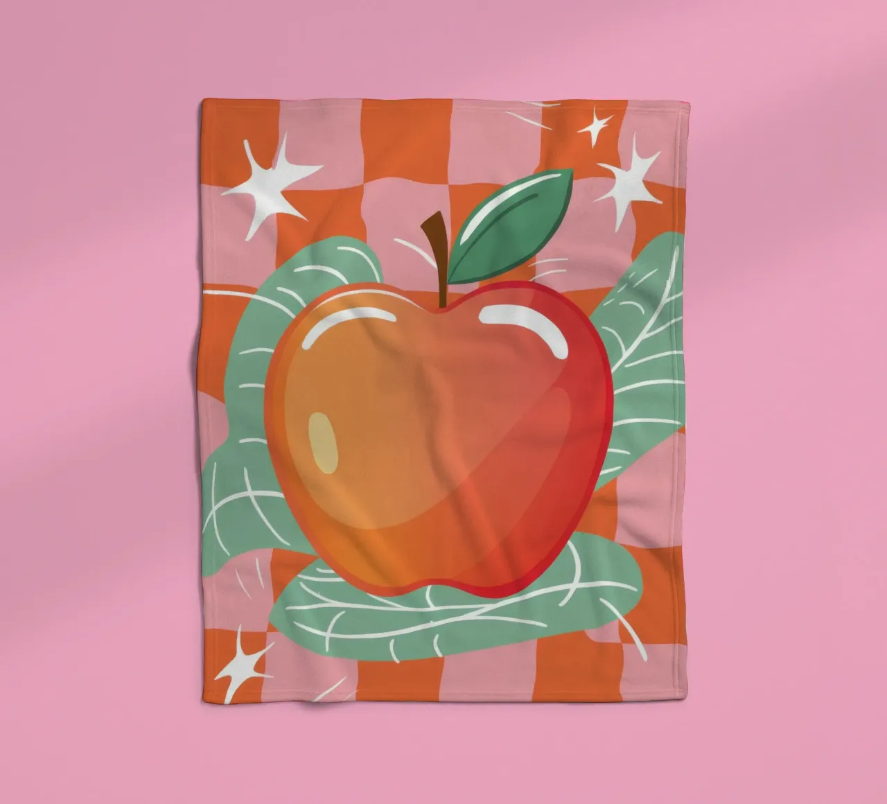 Prickelnder Apfel-Pop Fleecedecke von Line Fable