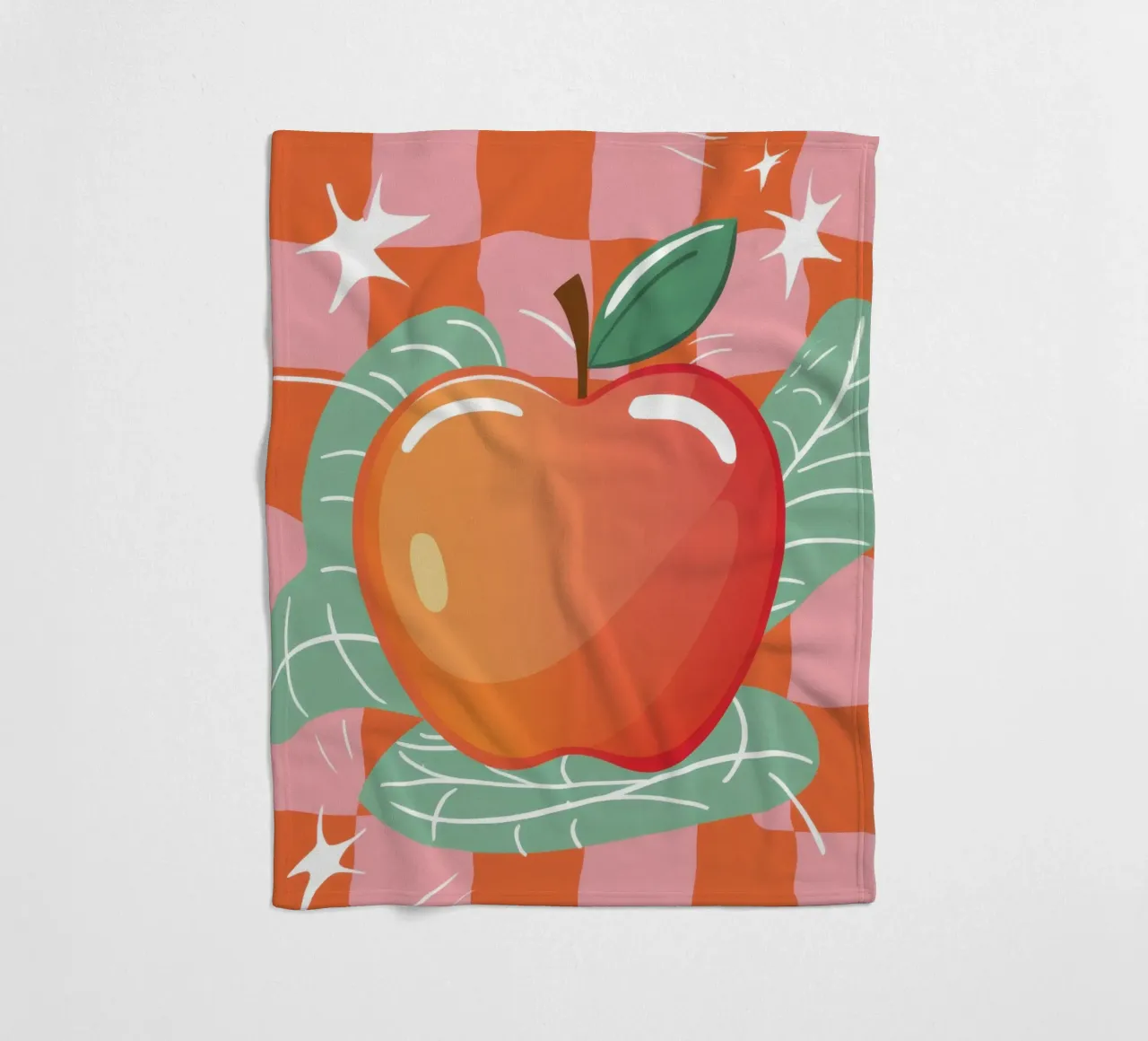 Prickelnder Apfel-Pop Fleecedecke von Line Fable