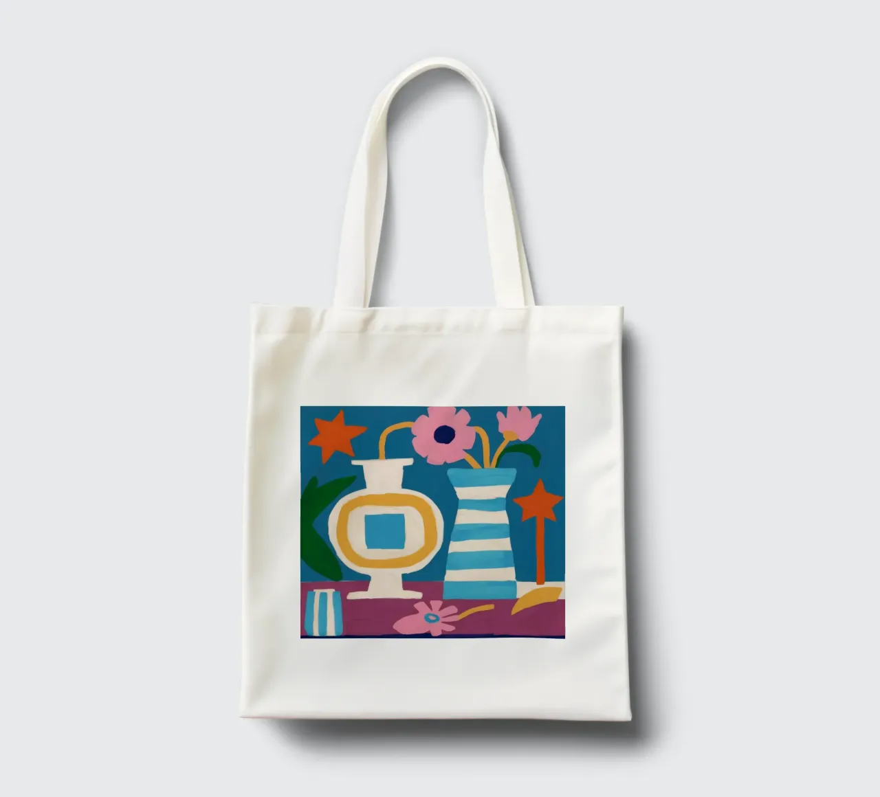 Vaso moderno Stillness borsa in juta da Lunar Valentina
