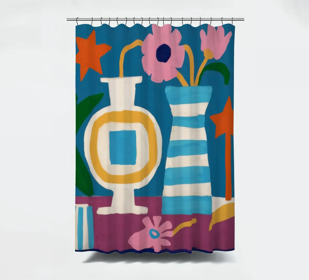 Vaso moderno Stillness tenda da doccia da Lunar Valentina