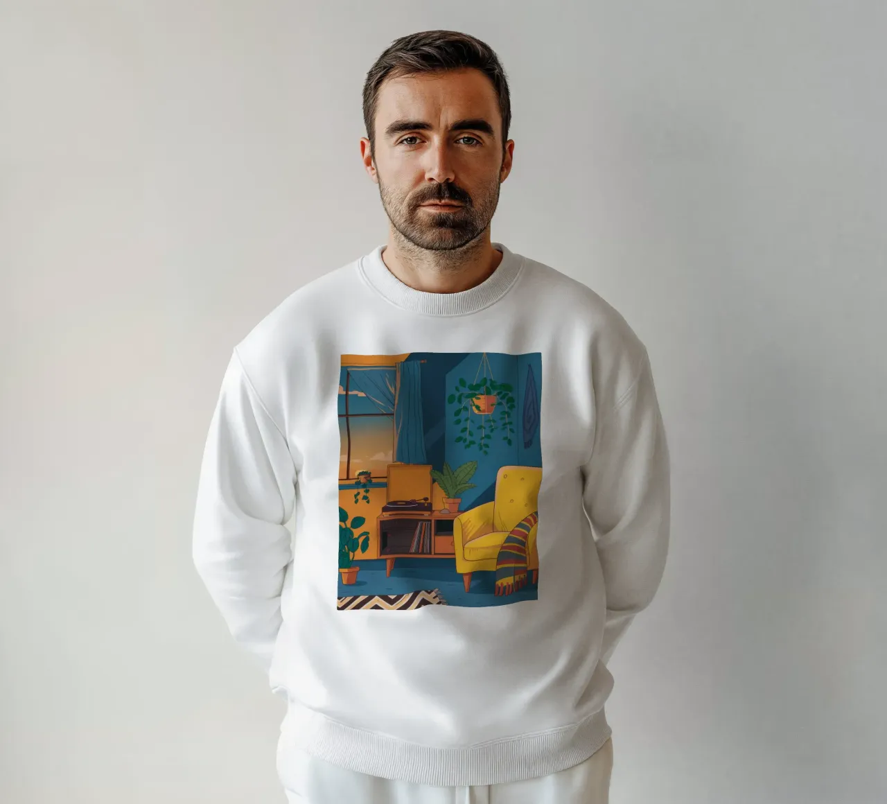 Coin lecture confortable le soir sweat de Thistle Bloom
