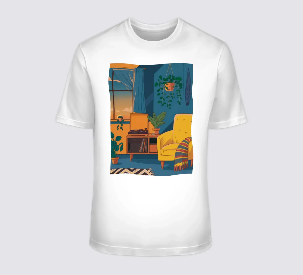 Coin lecture confortable le soir t-shirt de Thistle Bloom