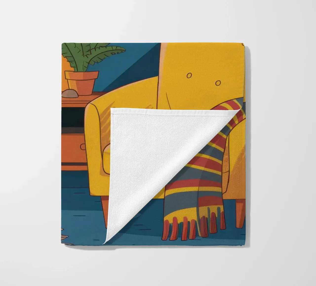 Coin lecture confortable le soir serviette de plage de Thistle Bloom