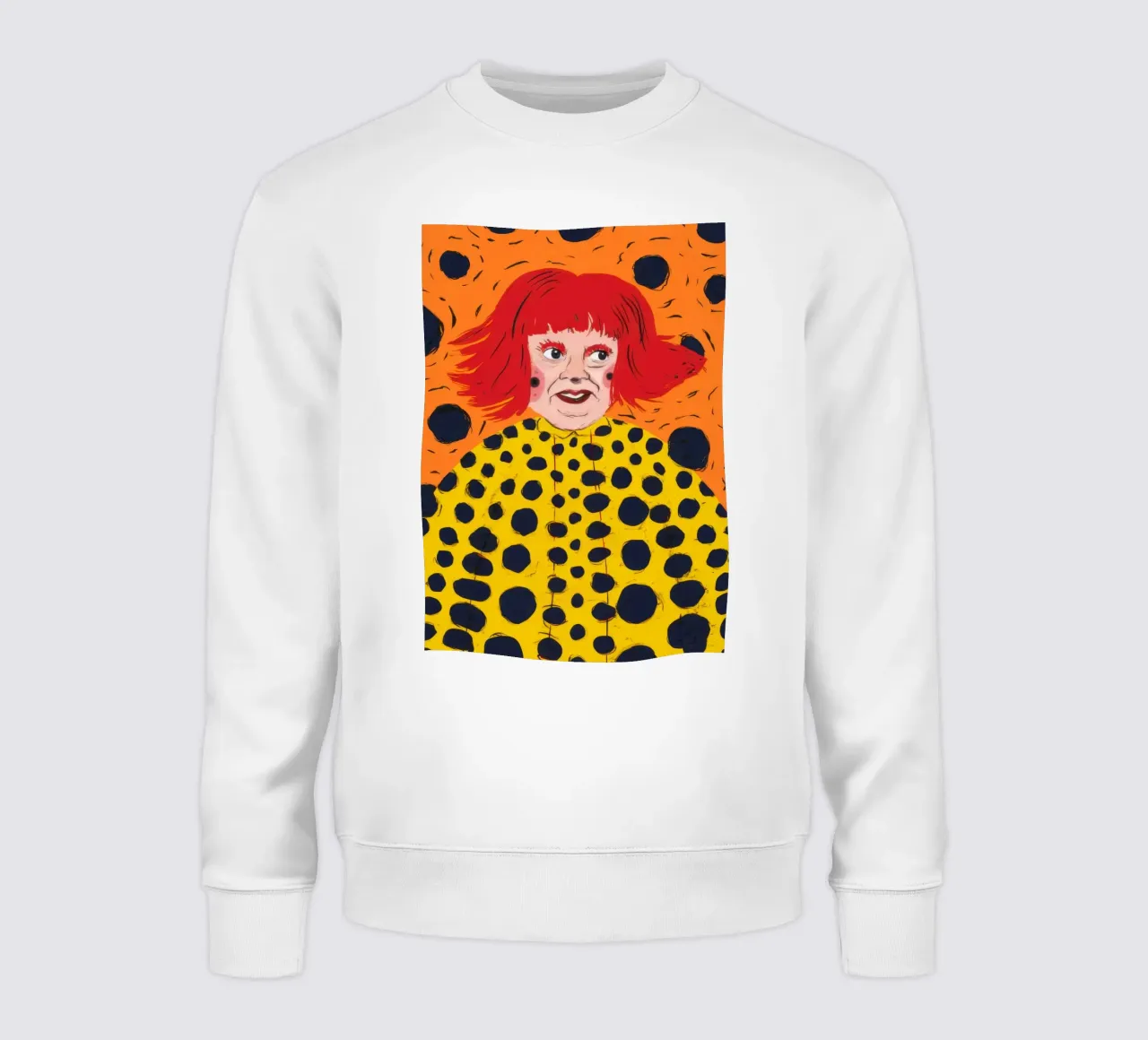 Gioia cremisi maculata felpa da Gaia Viesta