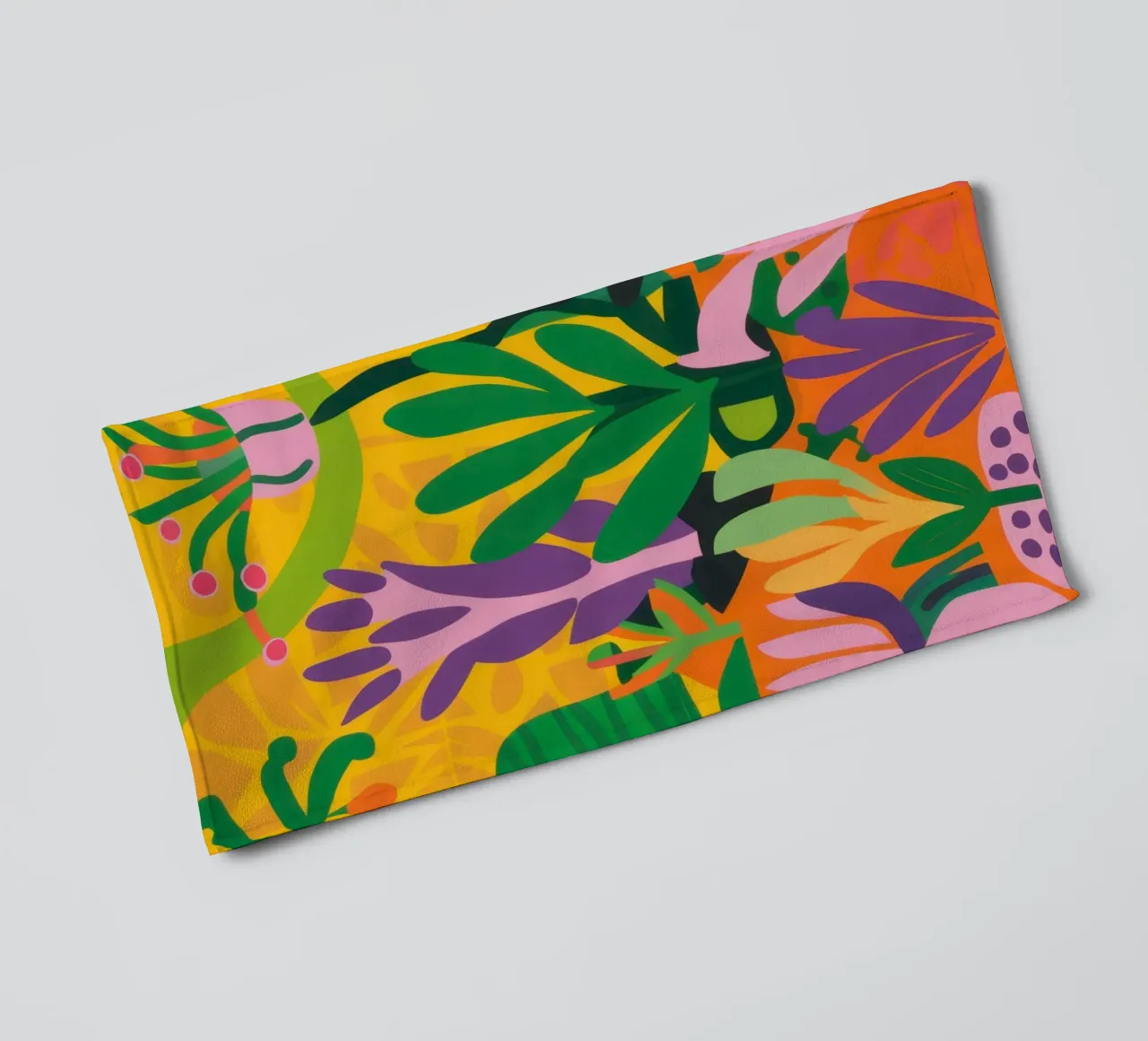 Vivid Garden Abundance towel by Line Fable