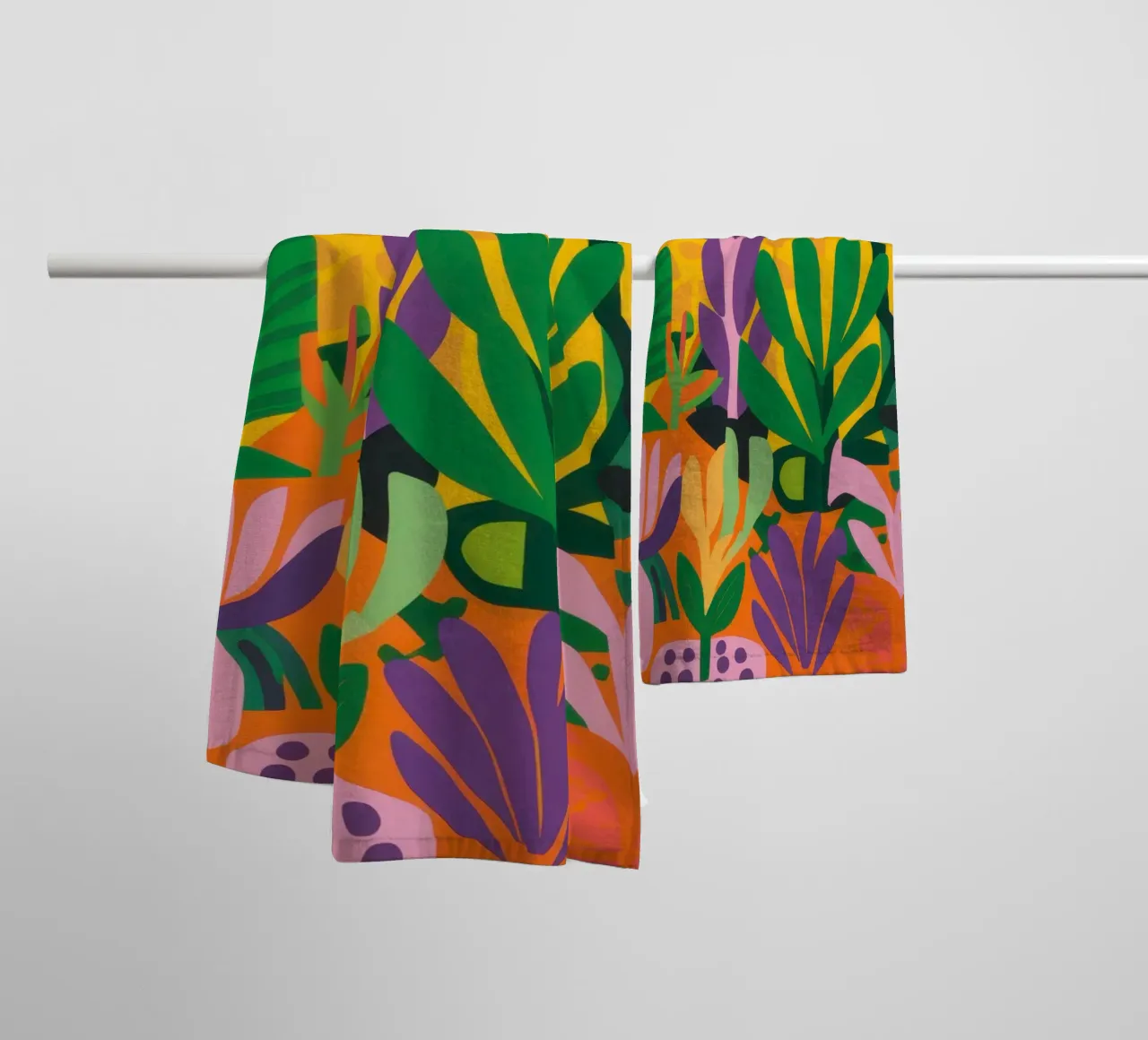 Vivid Garden Abundance towel by Line Fable