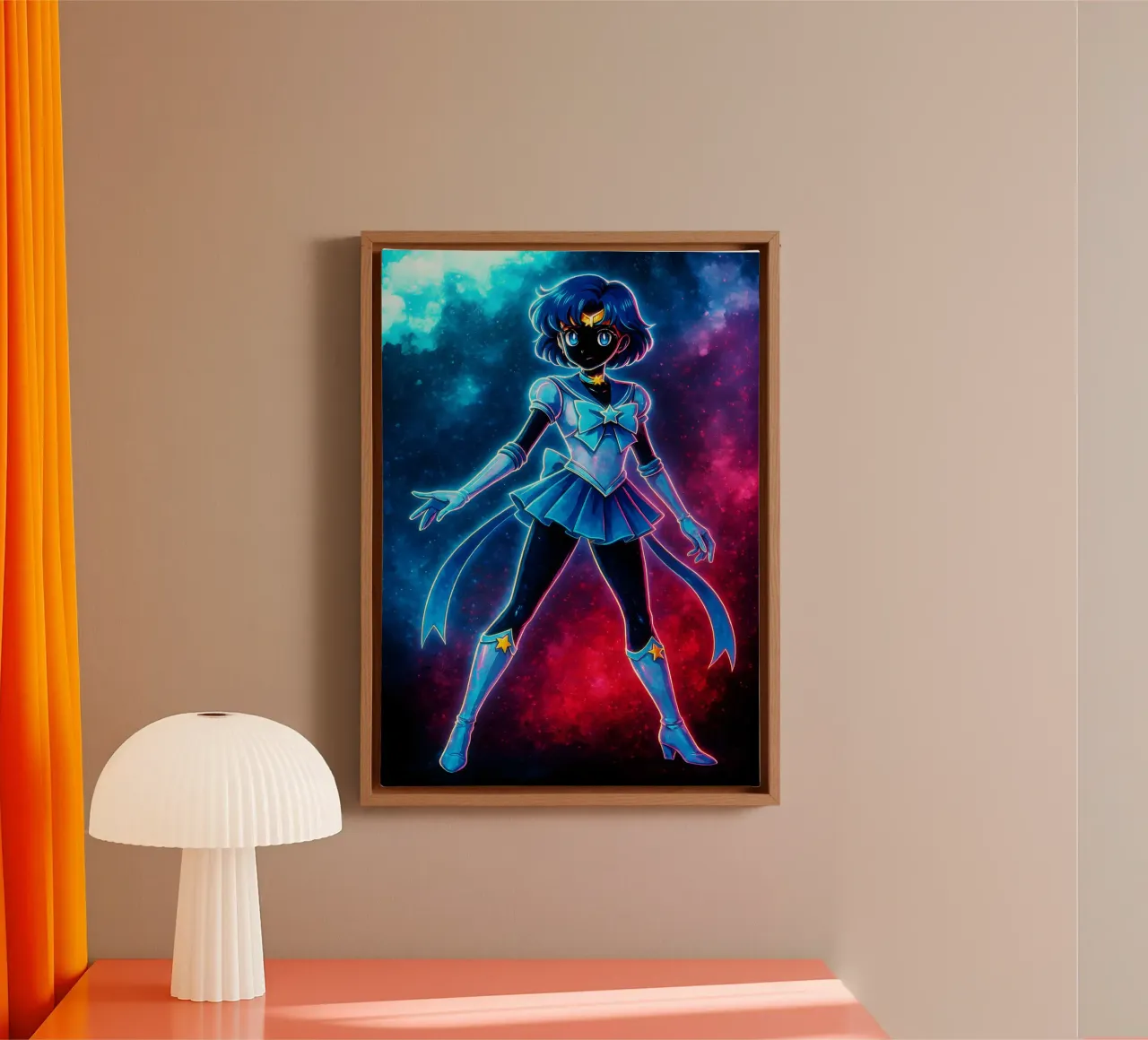Soul Of Sailor Moon MERCURY canvas met Baklijst van DGSoulheroes