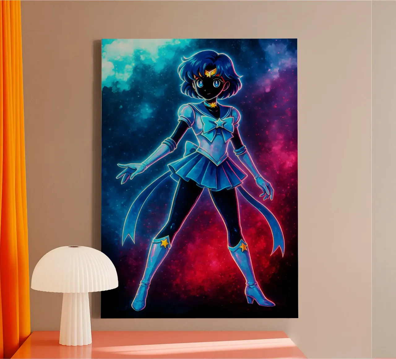 Soul Of Sailor Moon MERCURY canvas met Baklijst van DGSoulheroes