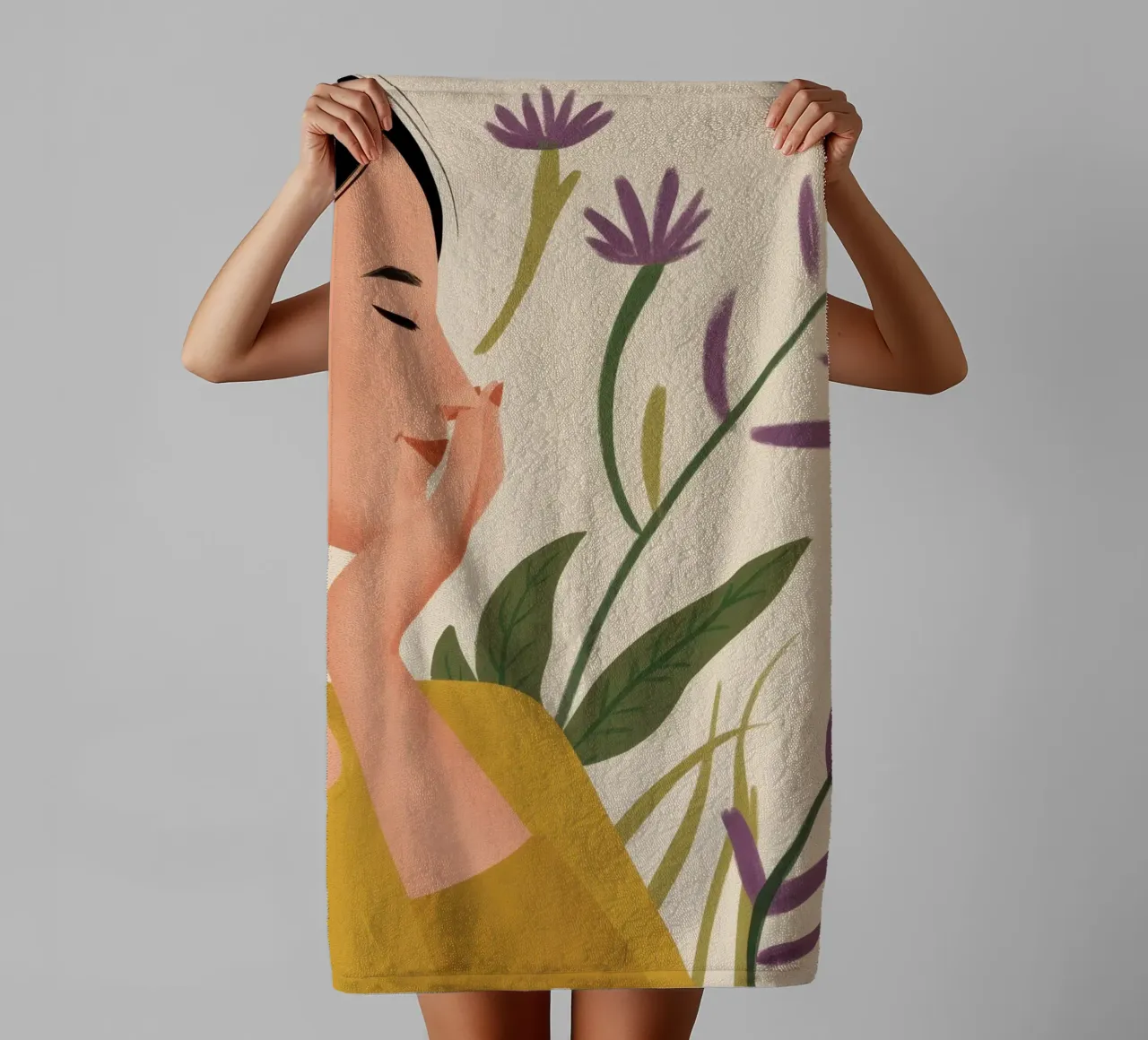 Floral Scented Dream towel by Line Fable
