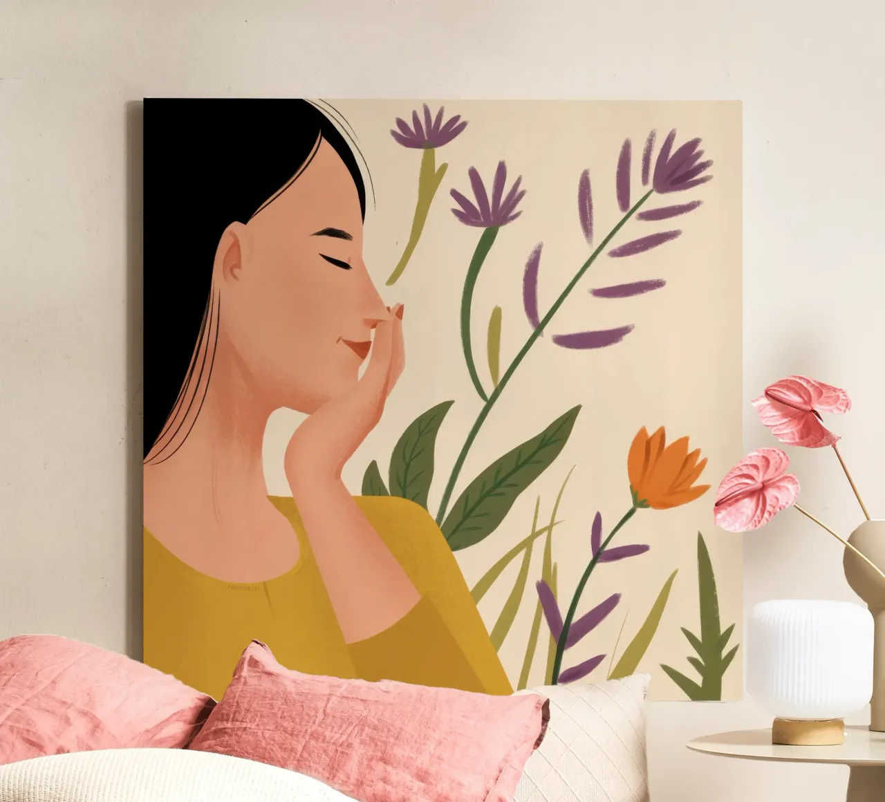 Floral Scented Dream canvas by Line Fable
