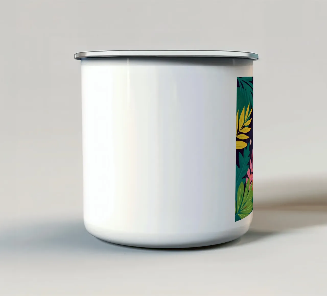 Notte tropicale lunatica tazza in smalto da Obs Canvas