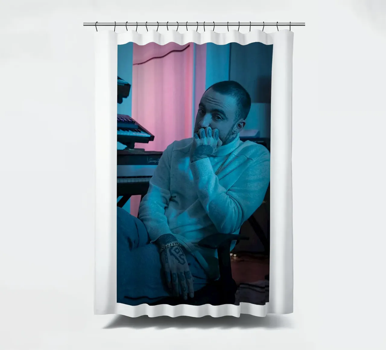 Stile estetico Mac Miller tenda da doccia da softseilish