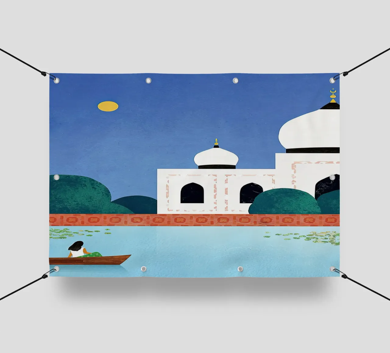 Taj Mahal wt 34 telo in pvc da Funny wall