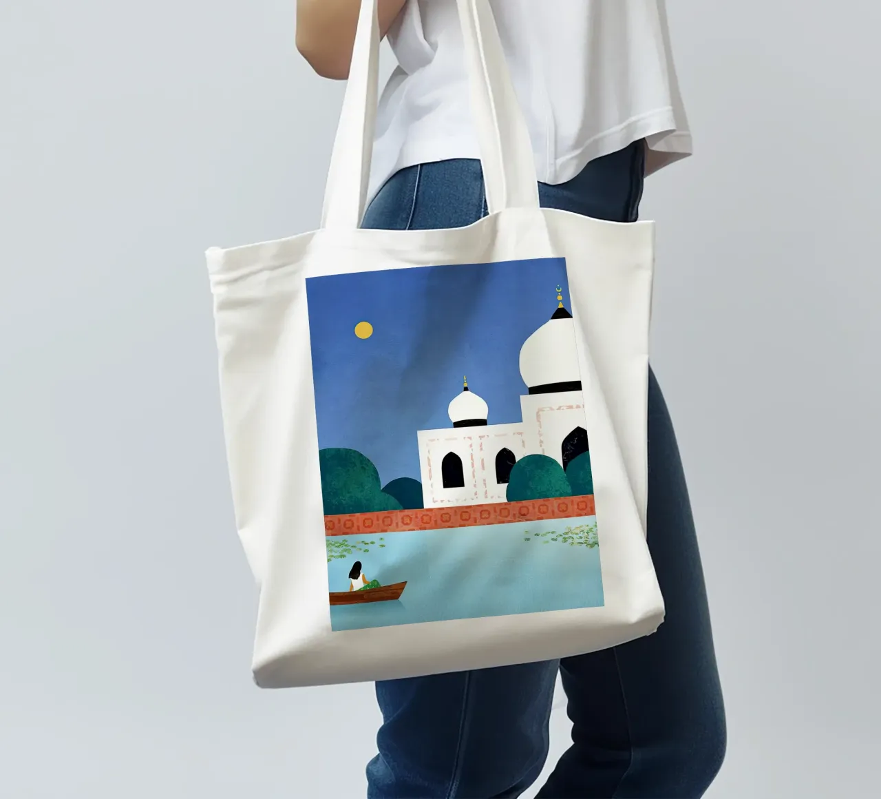 Taj Mahal wt 34 borsa in juta da Funny wall