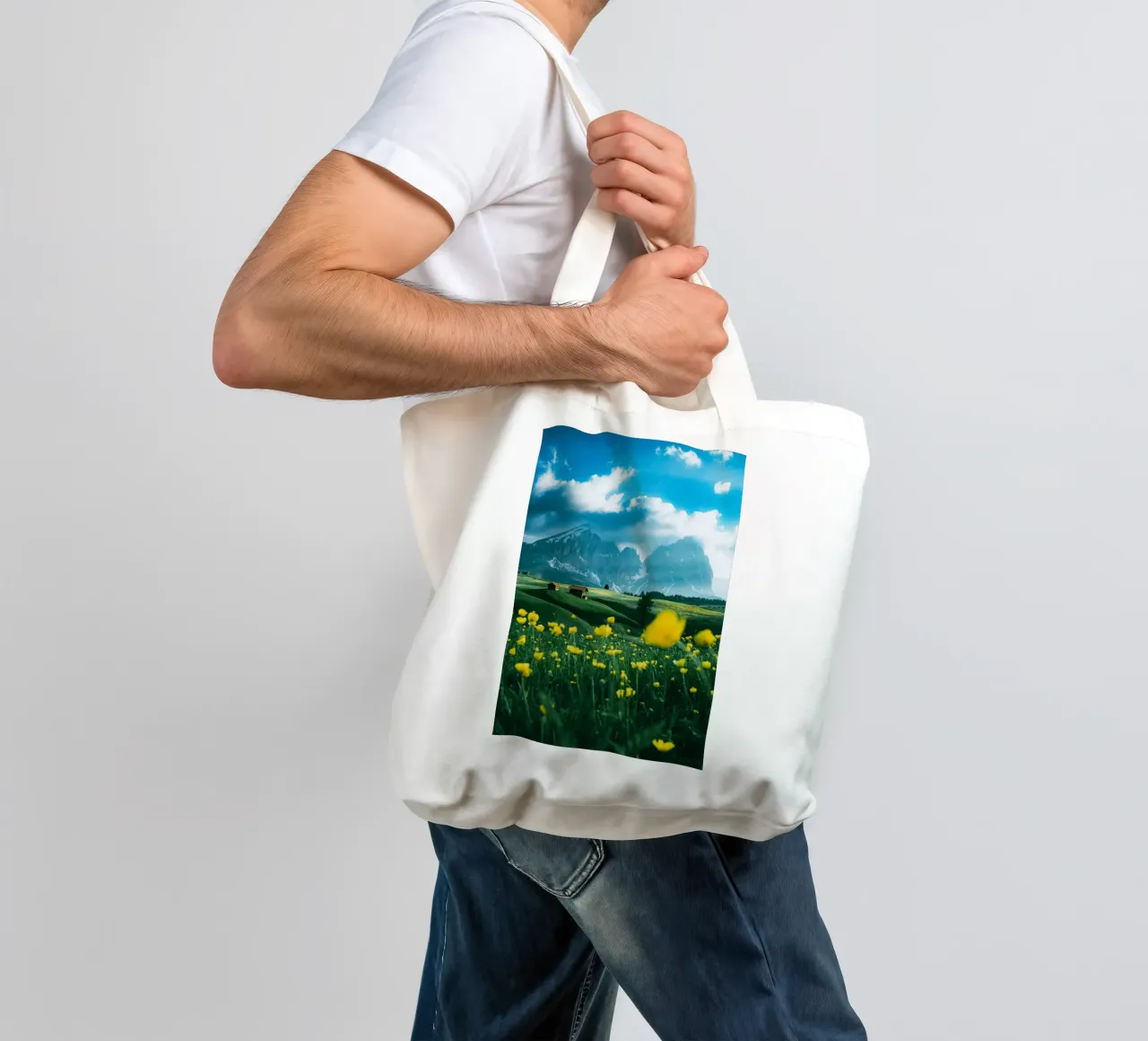 wildflowers greenery tote bag by animal story home