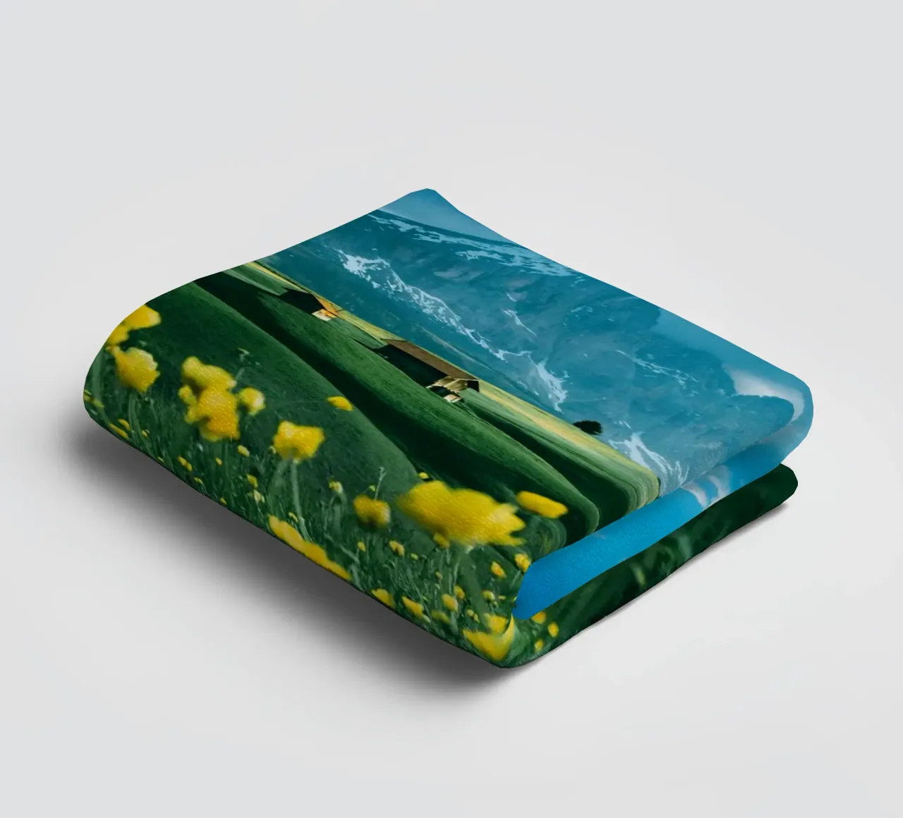 wildflowers greenery towel by animal story home