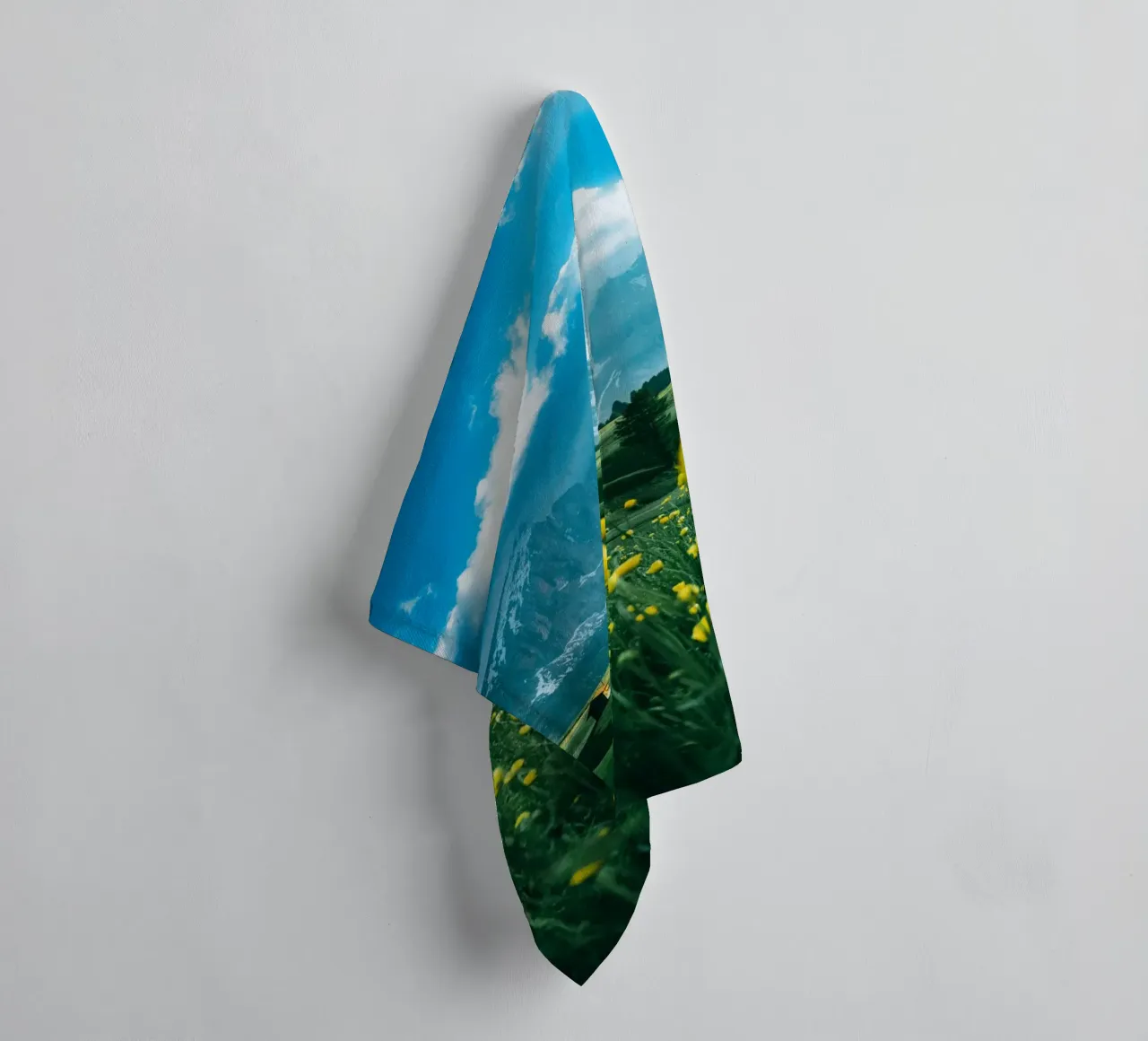 wildflowers greenery towel by animal story home