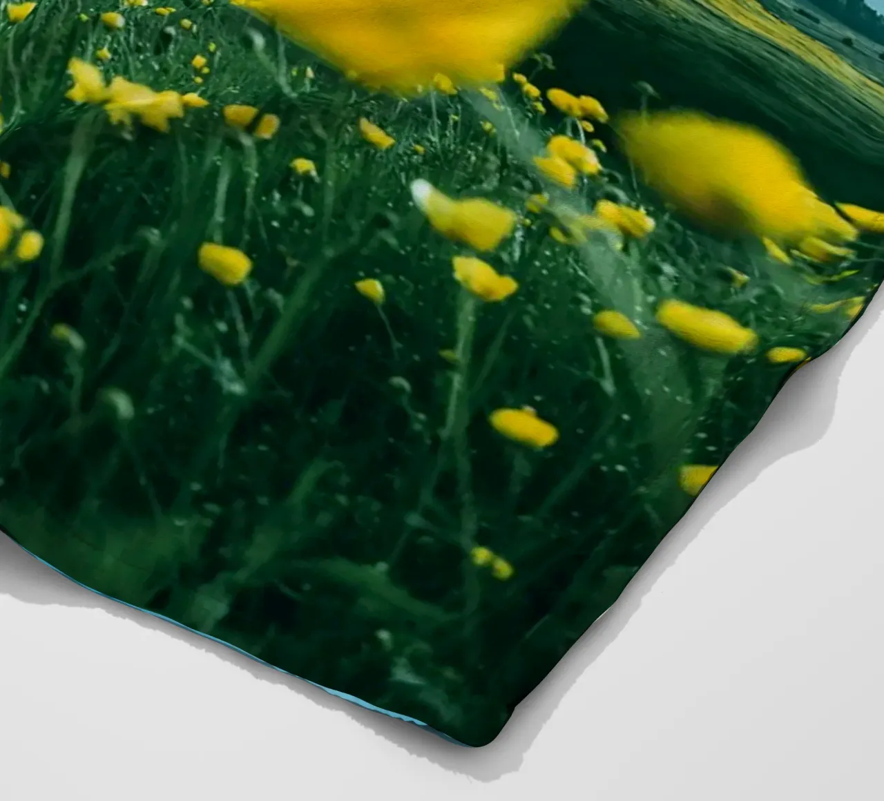 wildflowers greenery fleece blanket by animal story home