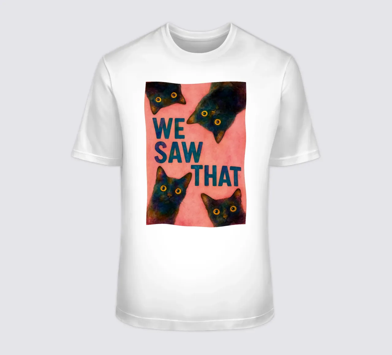 wir sahen das Badgemälde T-Shirt von Goldend
