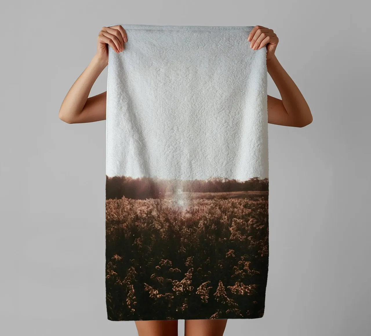 rural dusk evening towel by animal story home