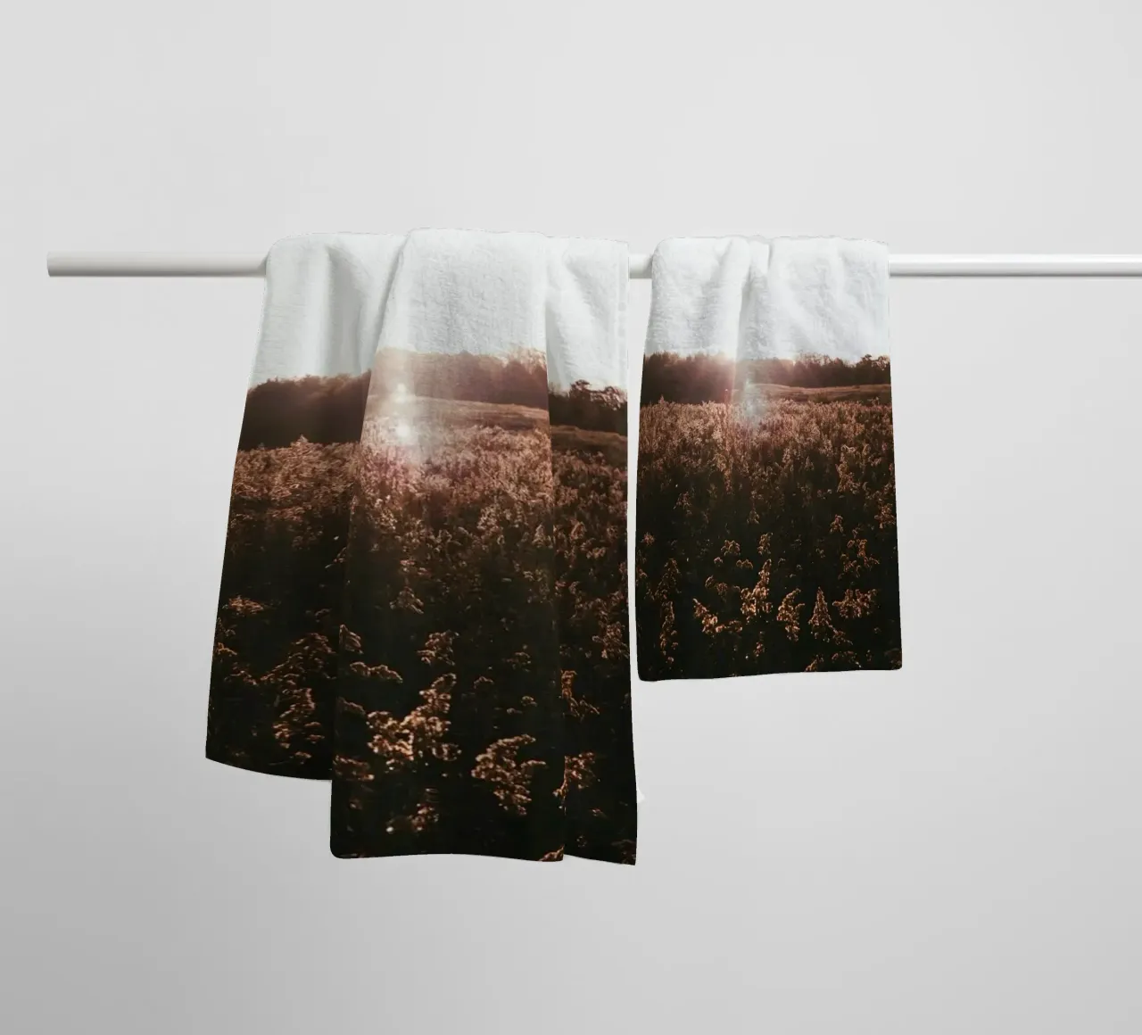 rural dusk evening towel by animal story home