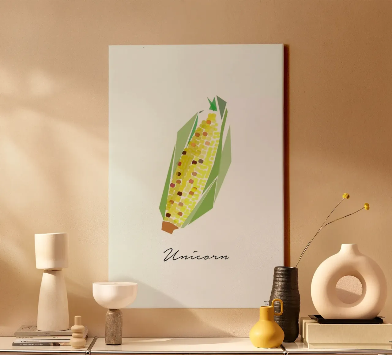 Unicorn canvas met Baklijst van Trabolt Design