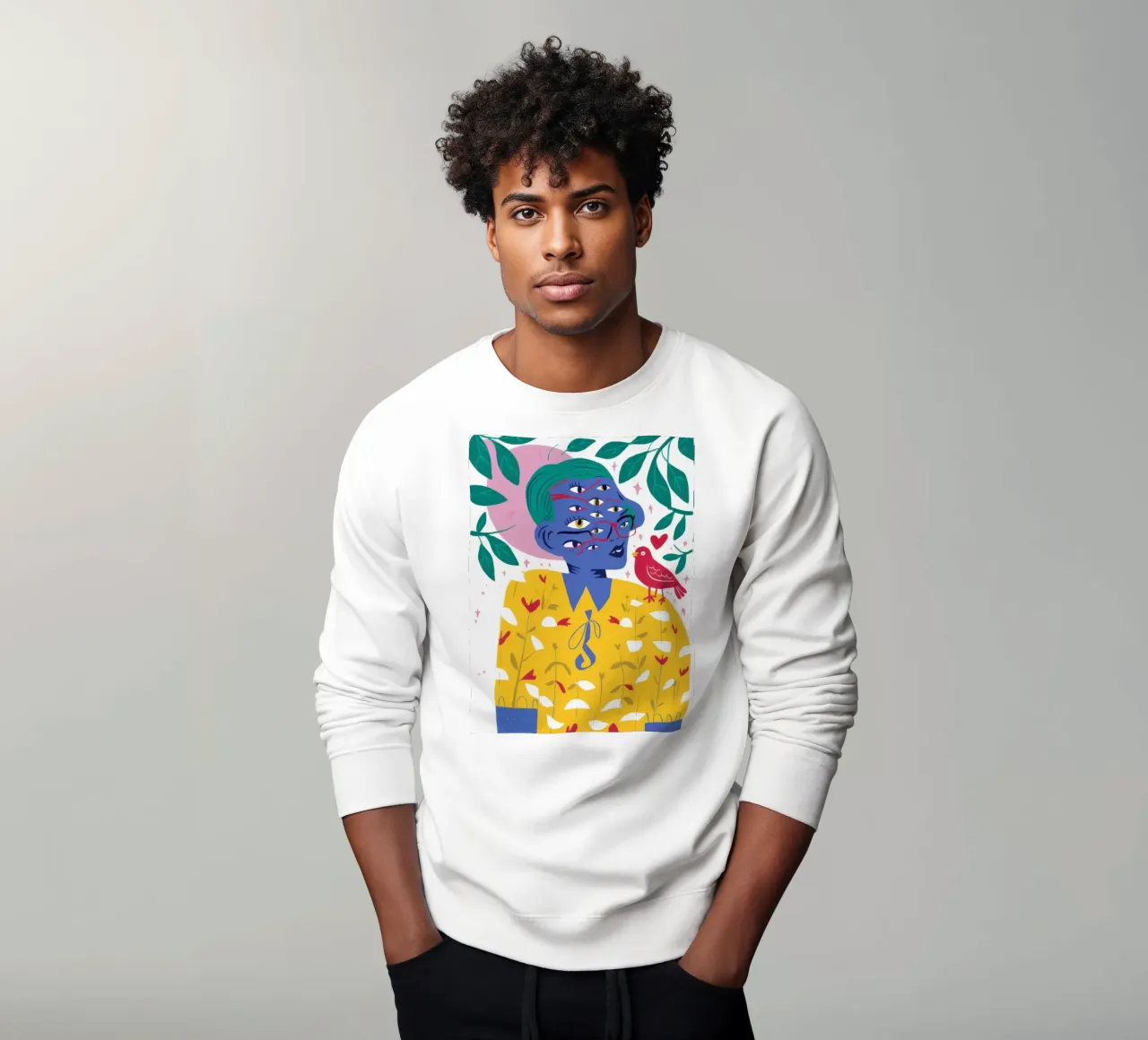 Compagno poetico degli uccelli felpa da Thistle Bloom
