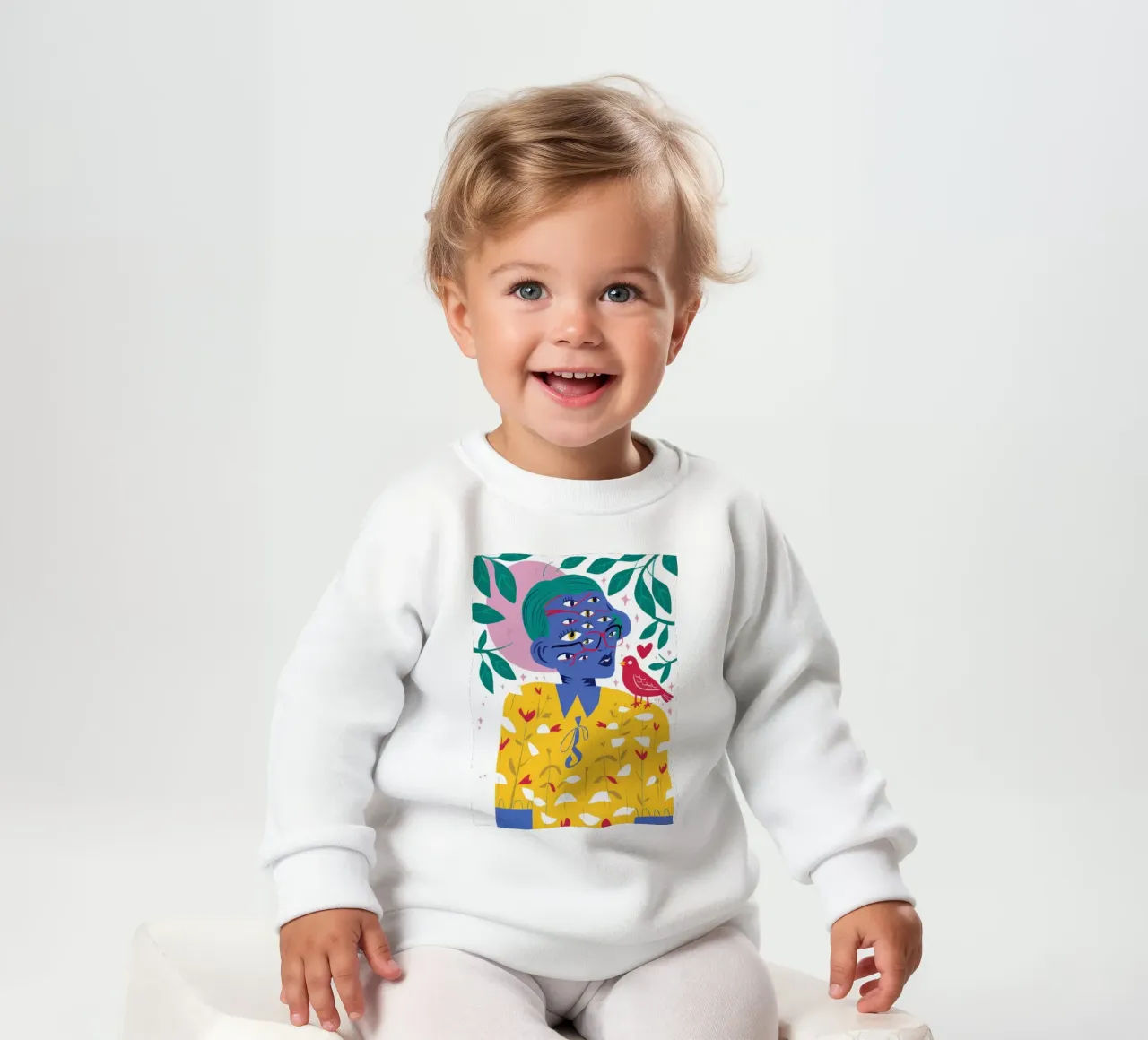 Compagno poetico degli uccelli felpa neonato da Thistle Bloom