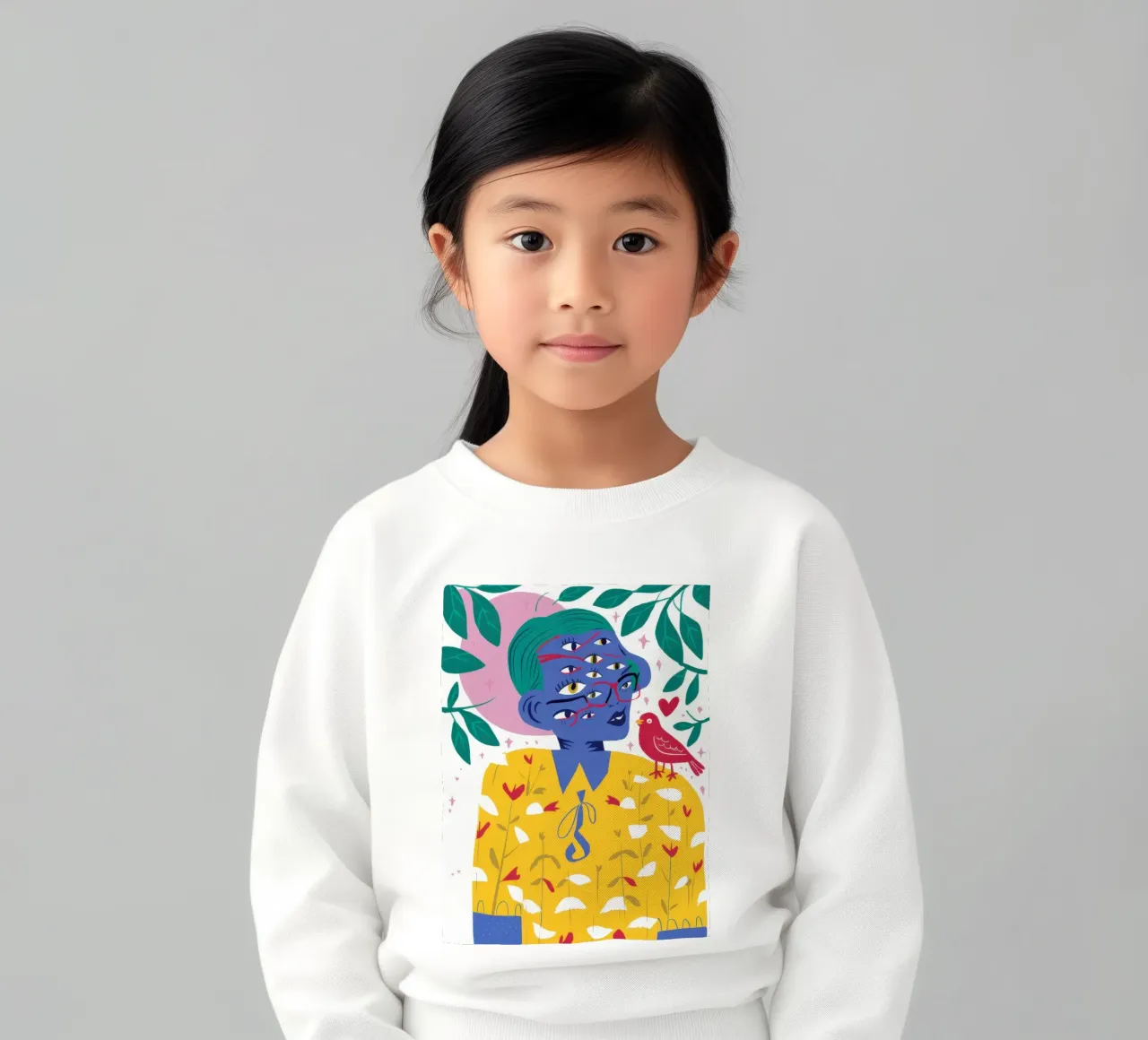 Compagno poetico degli uccelli felpa bambino da Thistle Bloom