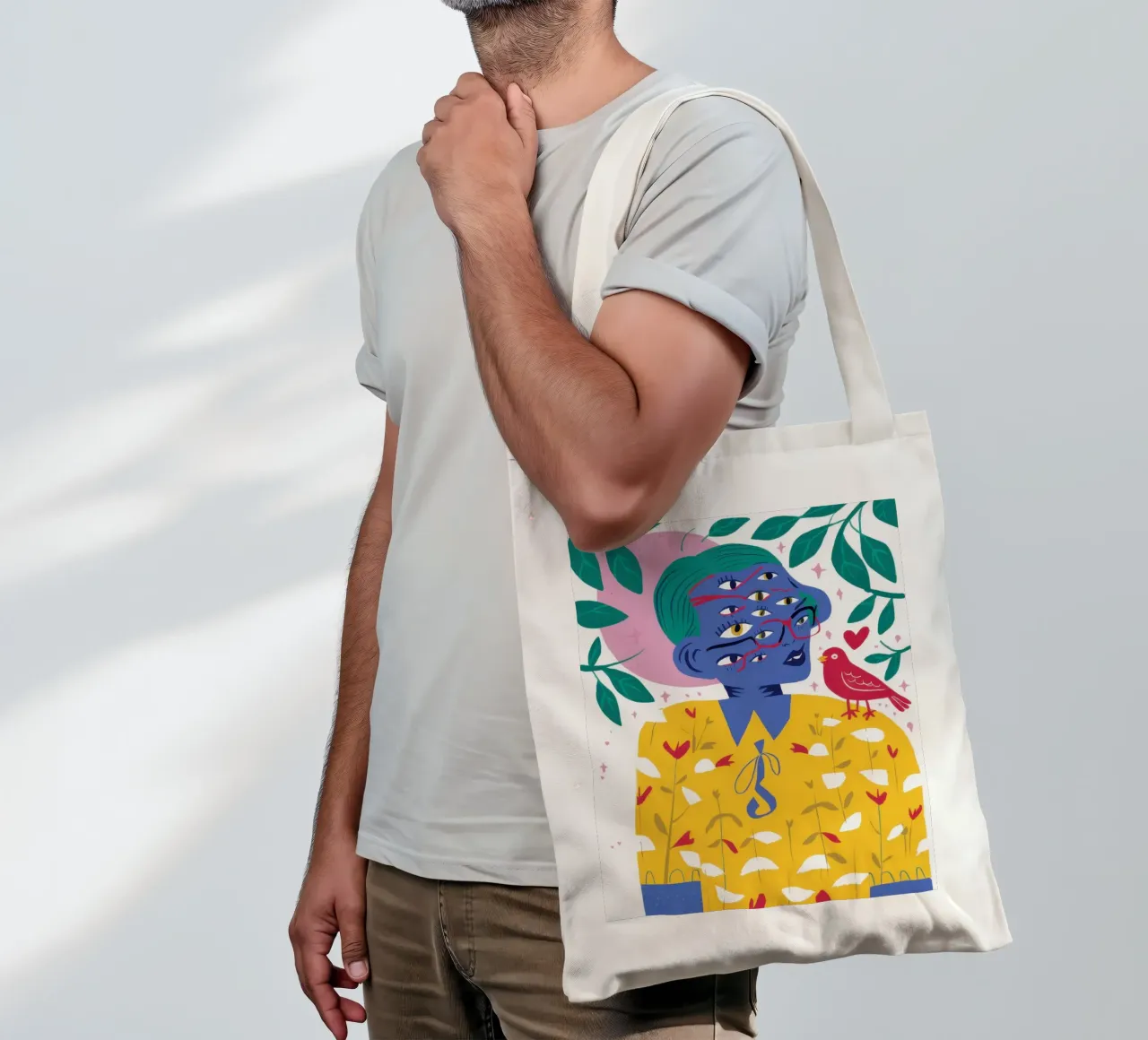 Compagno poetico degli uccelli borsa in juta da Thistle Bloom