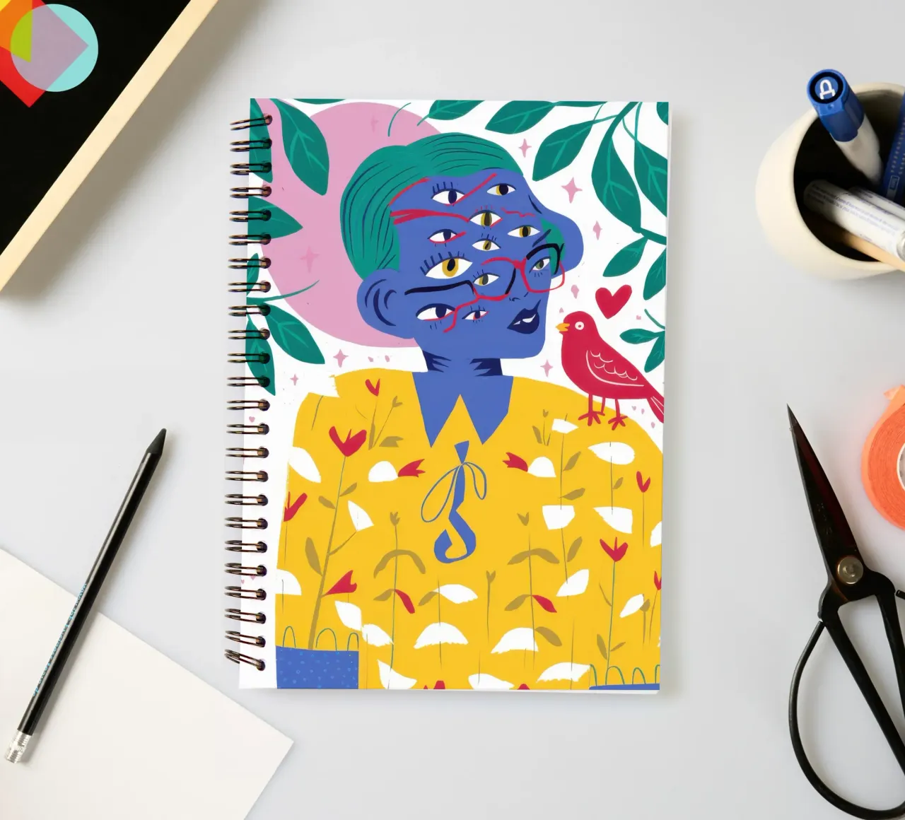 Compagno poetico degli uccelli diario ad anelli da Thistle Bloom