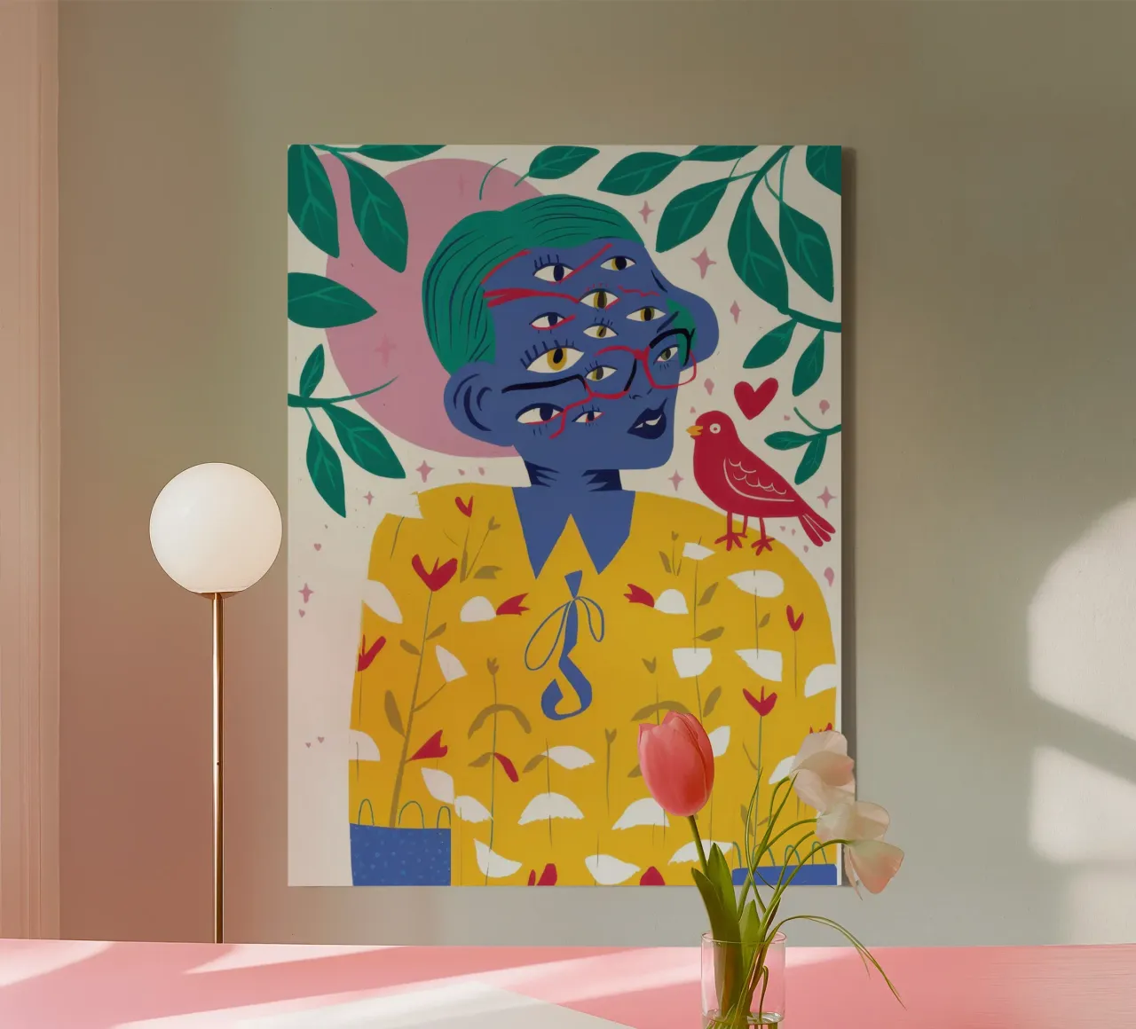 Compagno poetico degli uccelli tela da Thistle Bloom