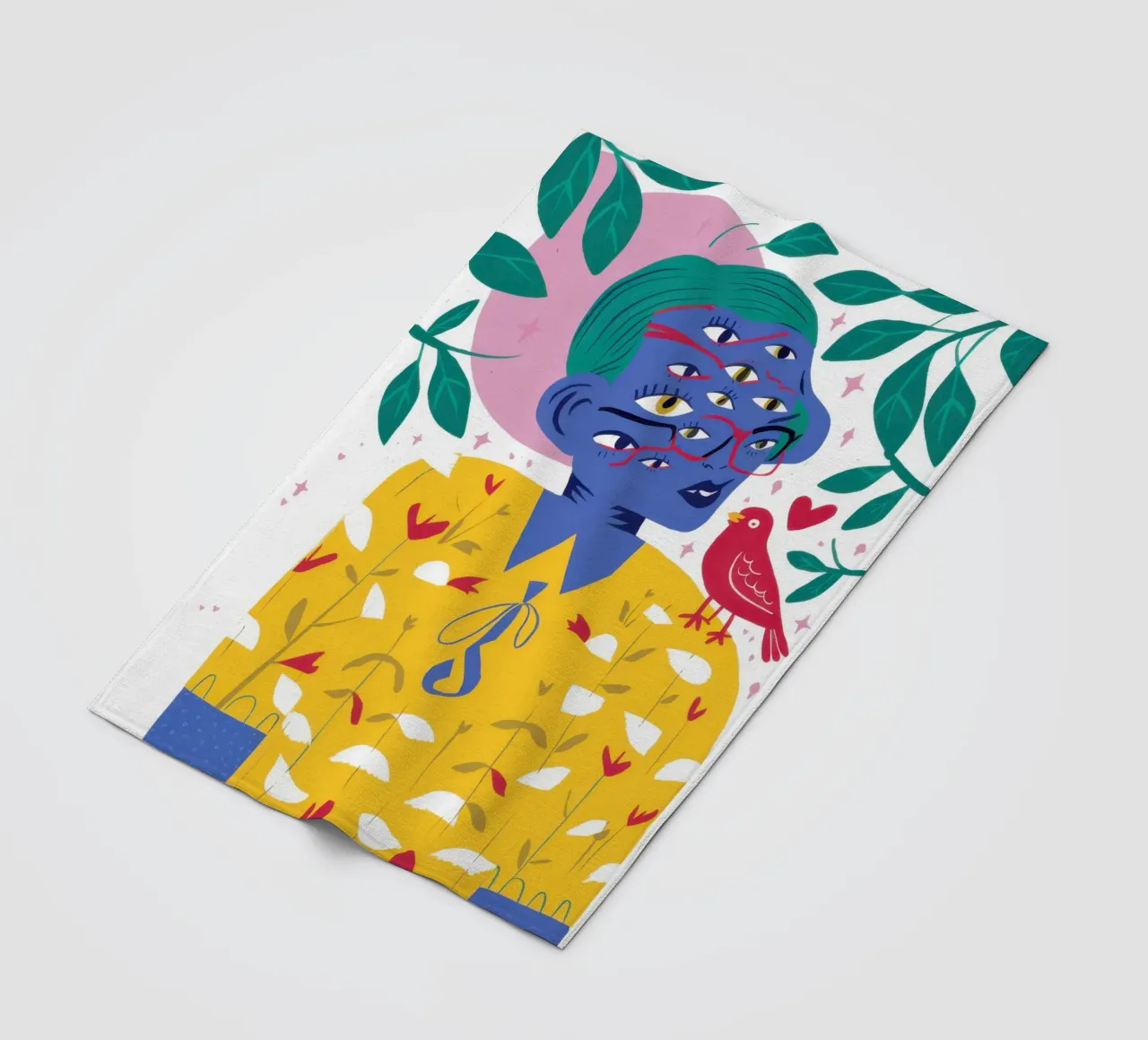 Compagno poetico degli uccelli coperta in pile da Thistle Bloom