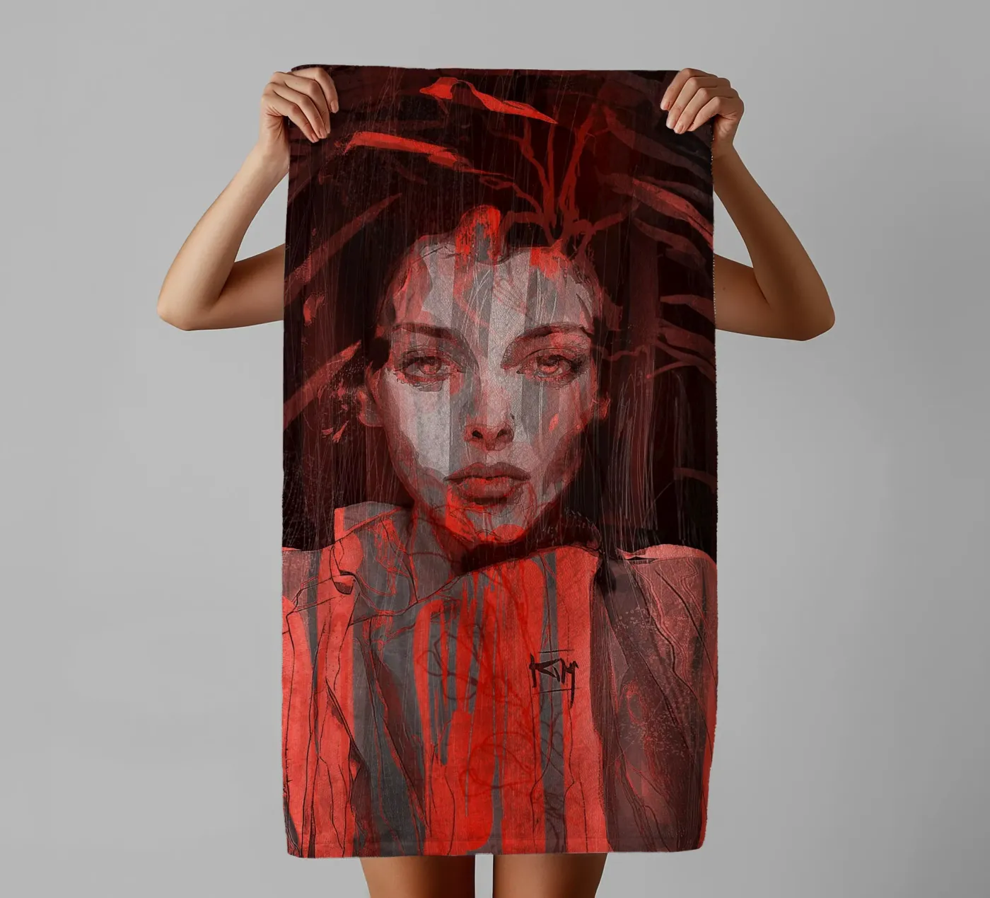 roots towel by Giulio Iurissevich