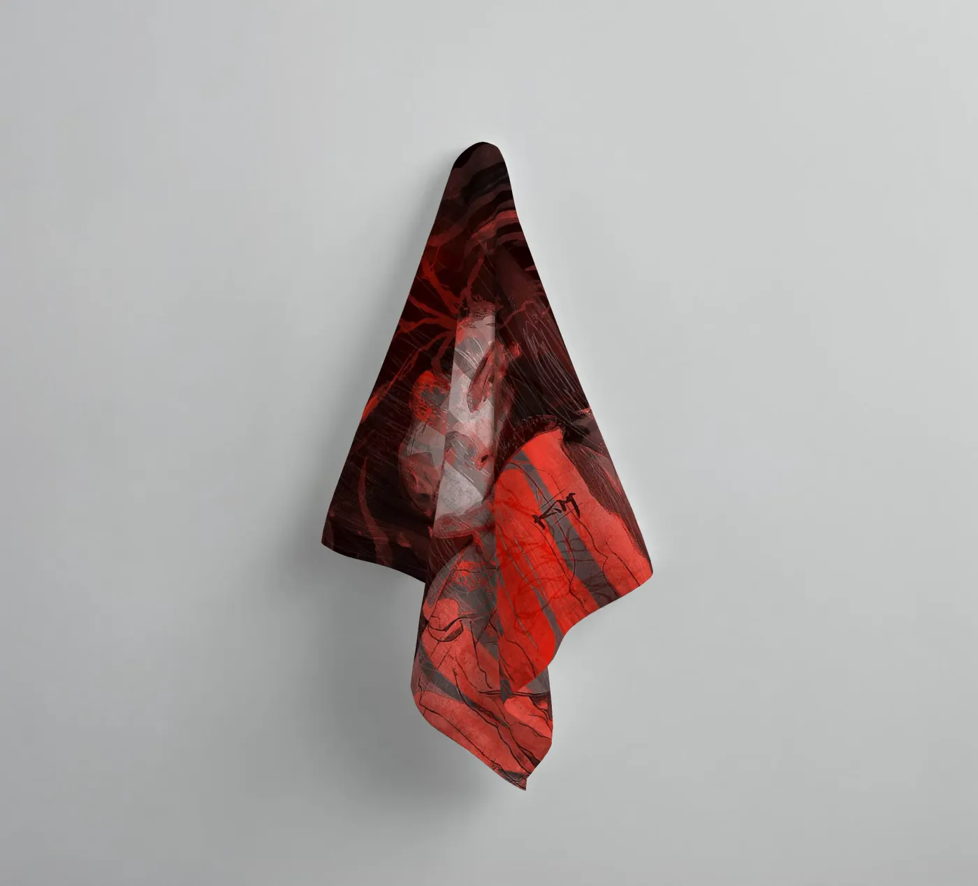 roots towel by Giulio Iurissevich