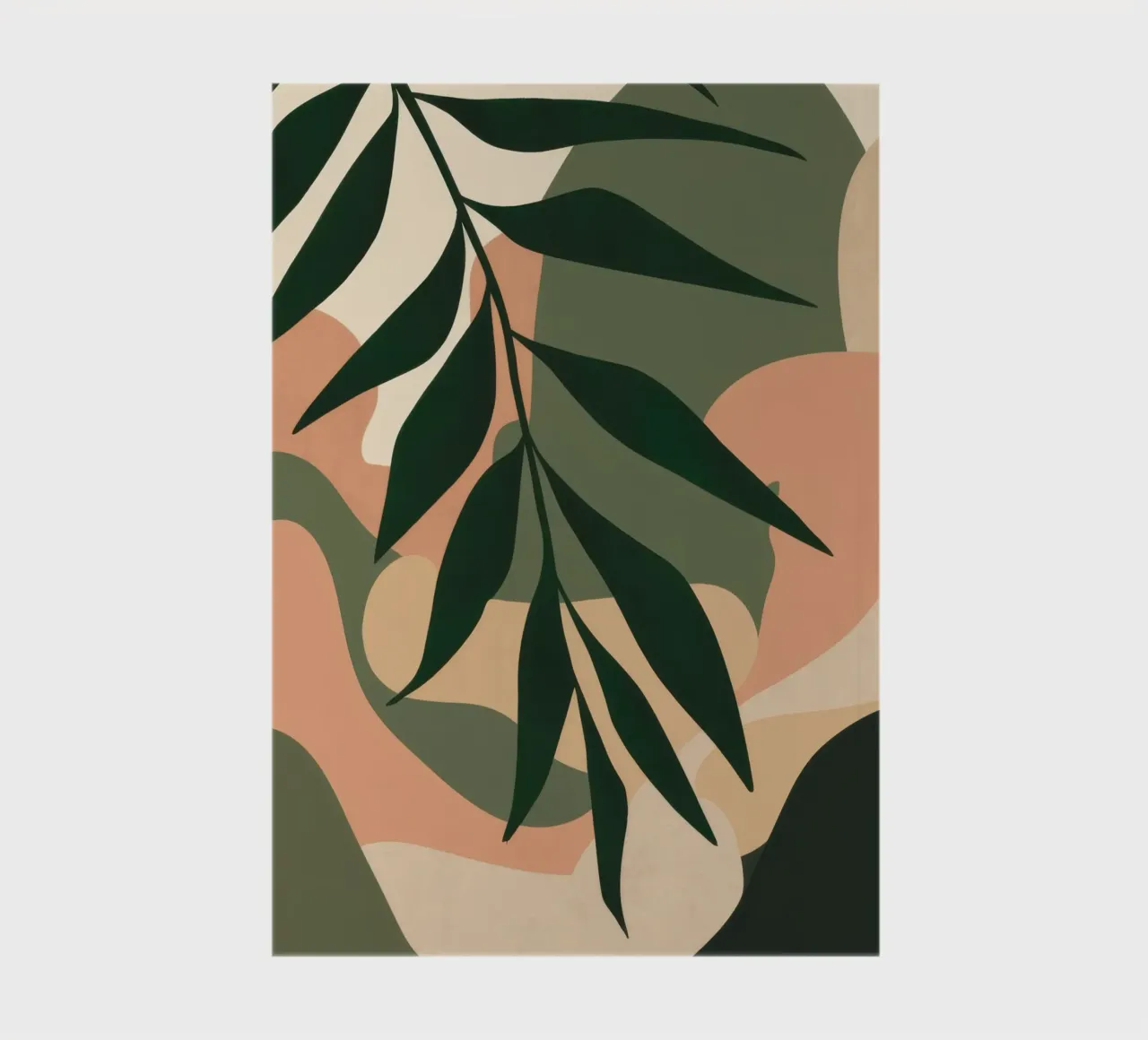 Earthy Leaf Simplicity notebook by Line Fable