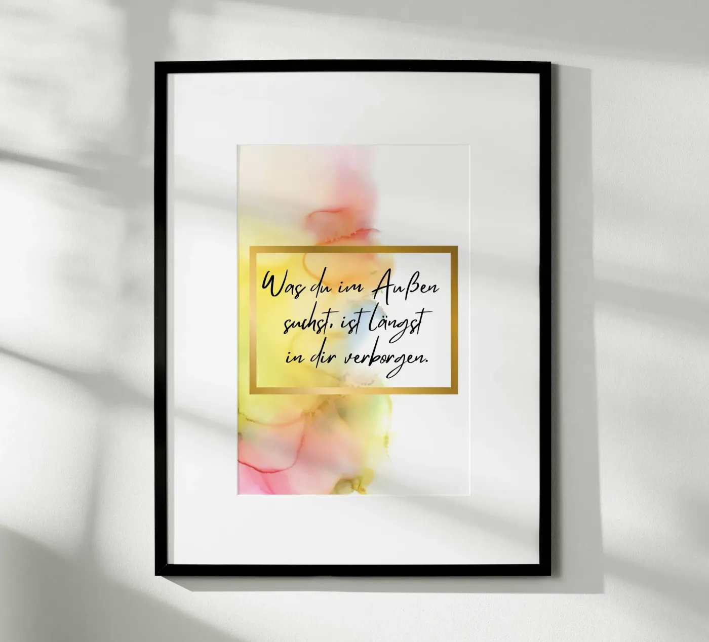 In dir poster by isabels_wunderwelt_digital_art