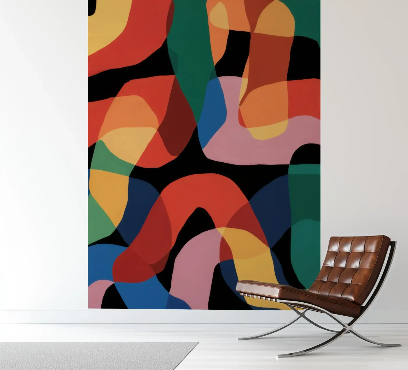 Fluid Shape Dance fotobehang van Line Fable