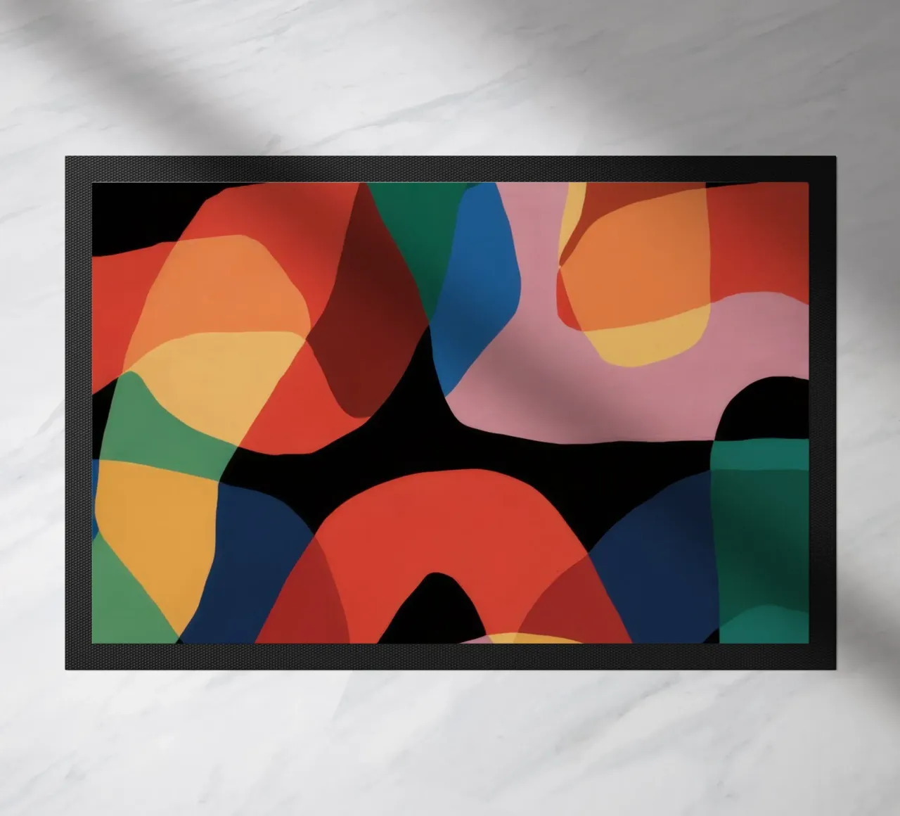 Fluid Shape Dance doormat by Line Fable