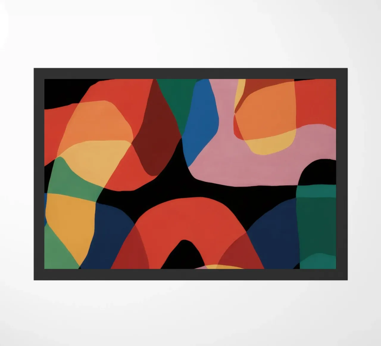 Fluid Shape Dance doormat by Line Fable