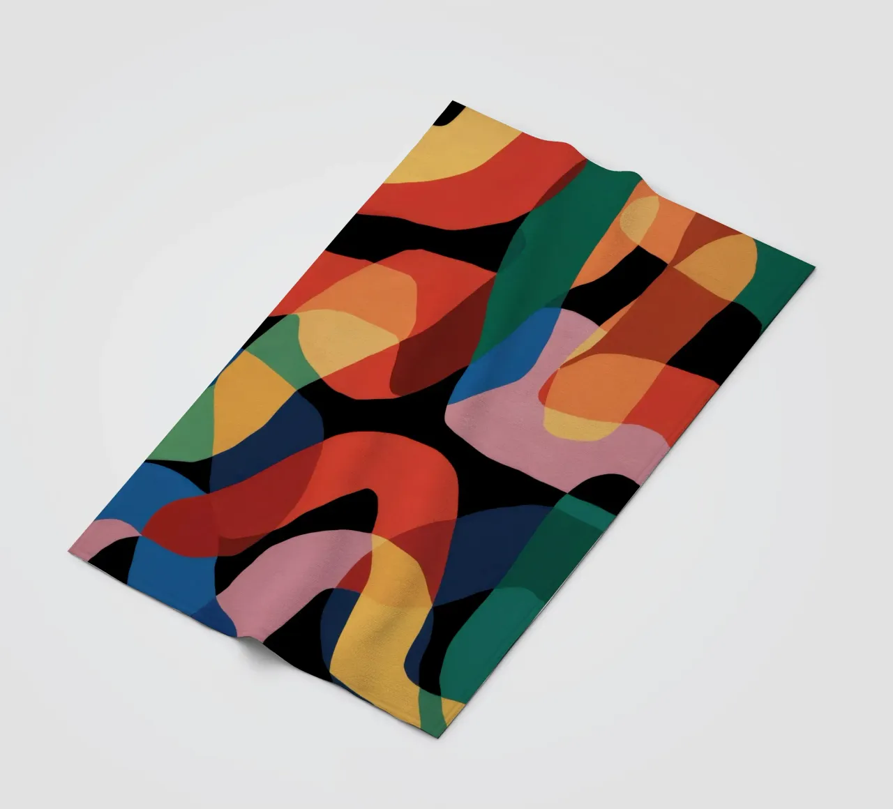 Fluid Shape Dance Fleecedecke von Line Fable