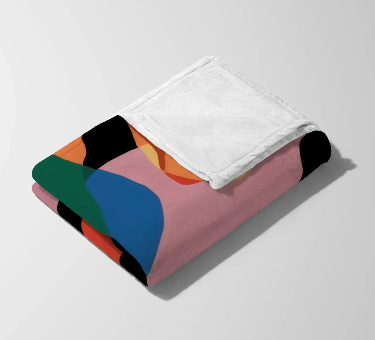 Fluid Shape Dance Fleecedecke von Line Fable