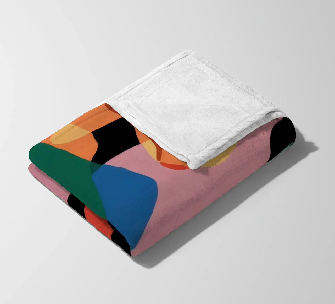 Fluid Shape Dance Fleecedecke von Line Fable