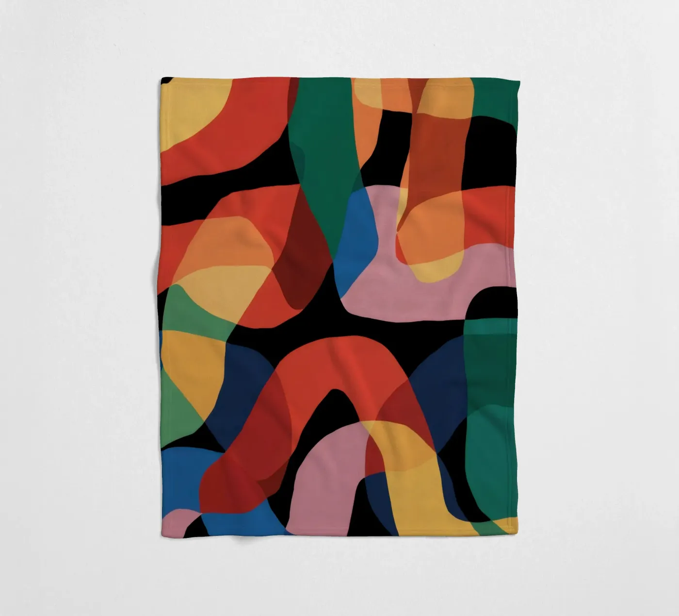 Fluid Shape Dance fleecedeken van Line Fable