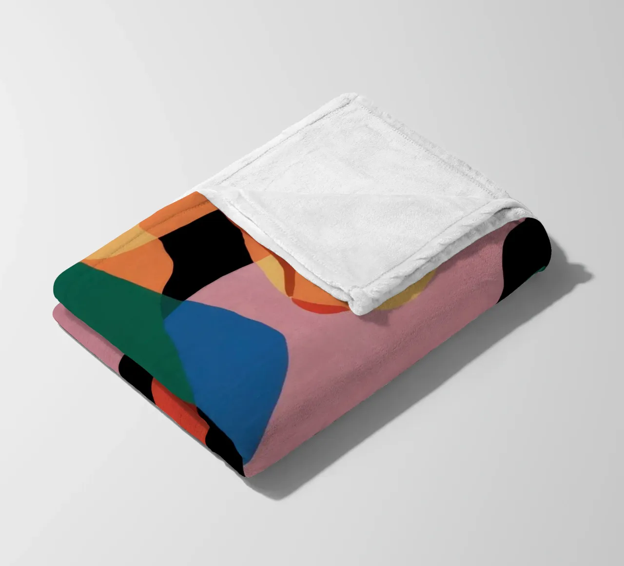 Fluid Shape Dance Fleecedecke von Line Fable