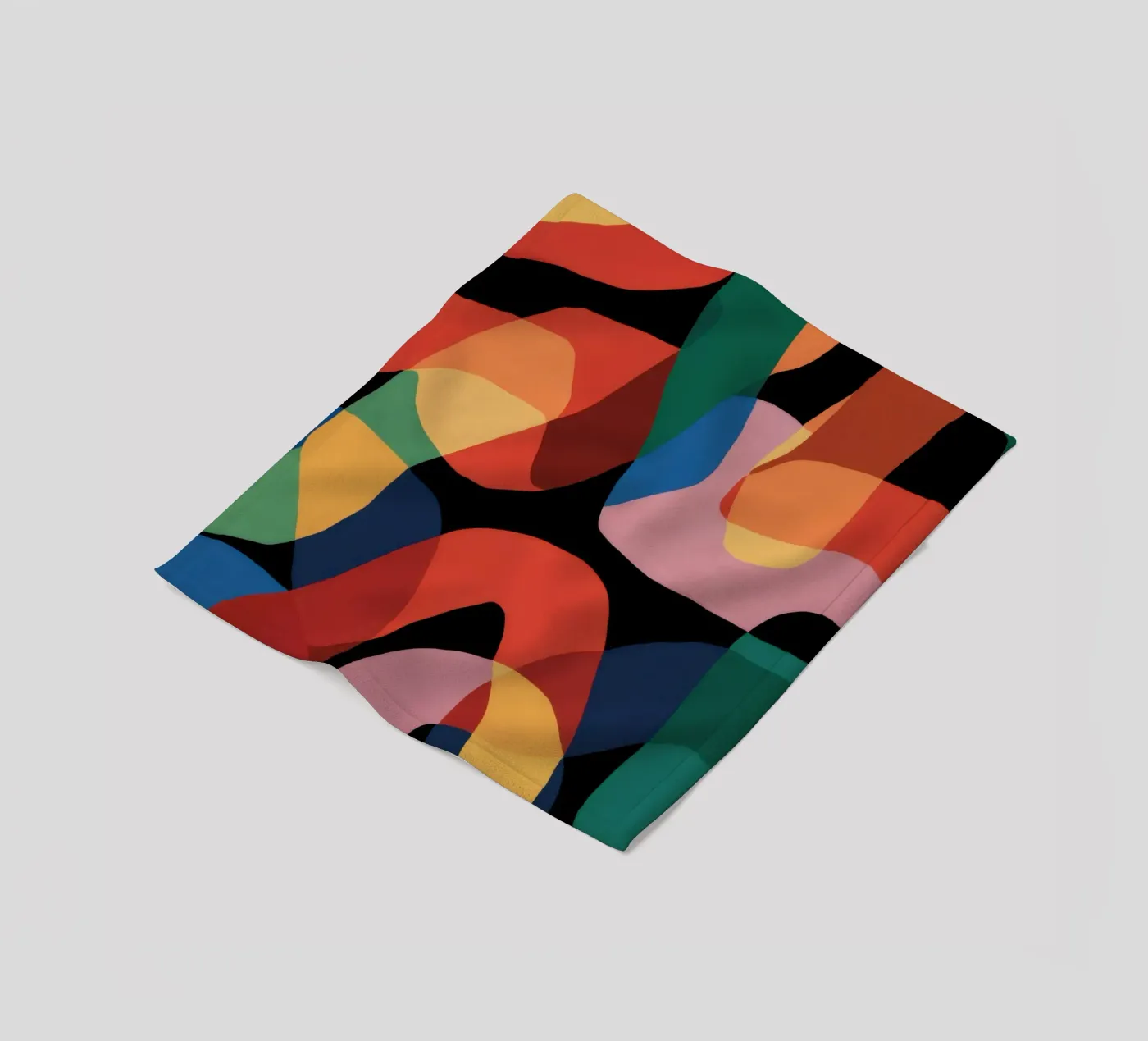 Fluid Shape Dance fleecedeken van Line Fable