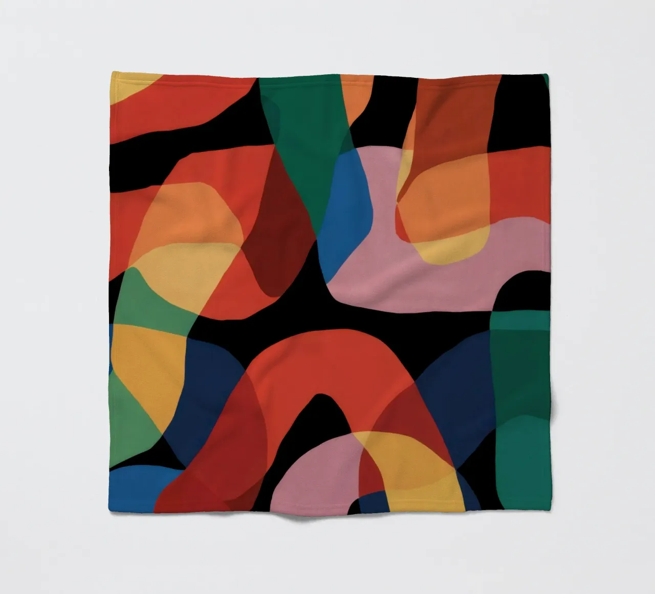 Fluid Shape Dance Fleecedecke von Line Fable