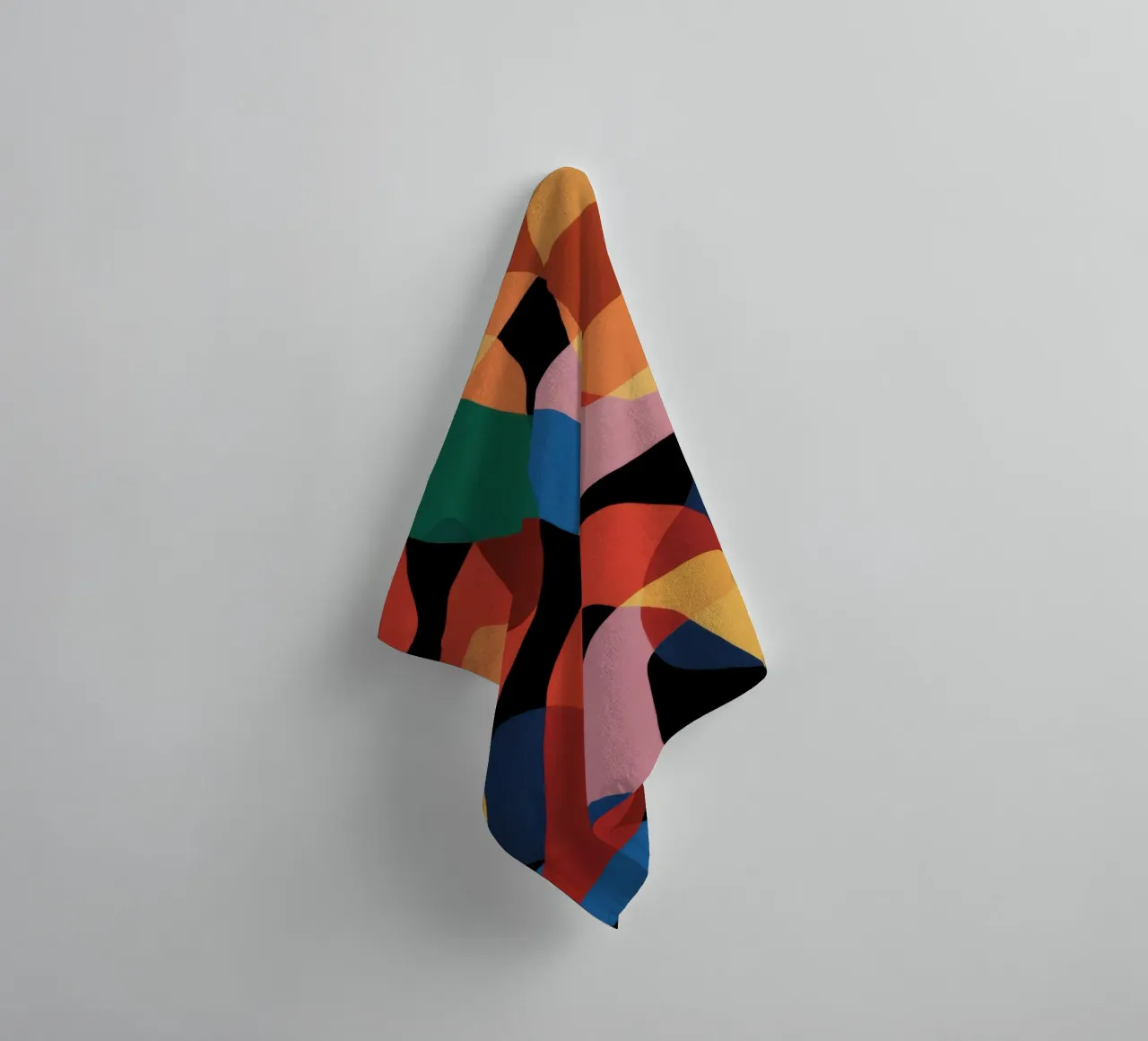 Fluid Shape Dance towel by Line Fable