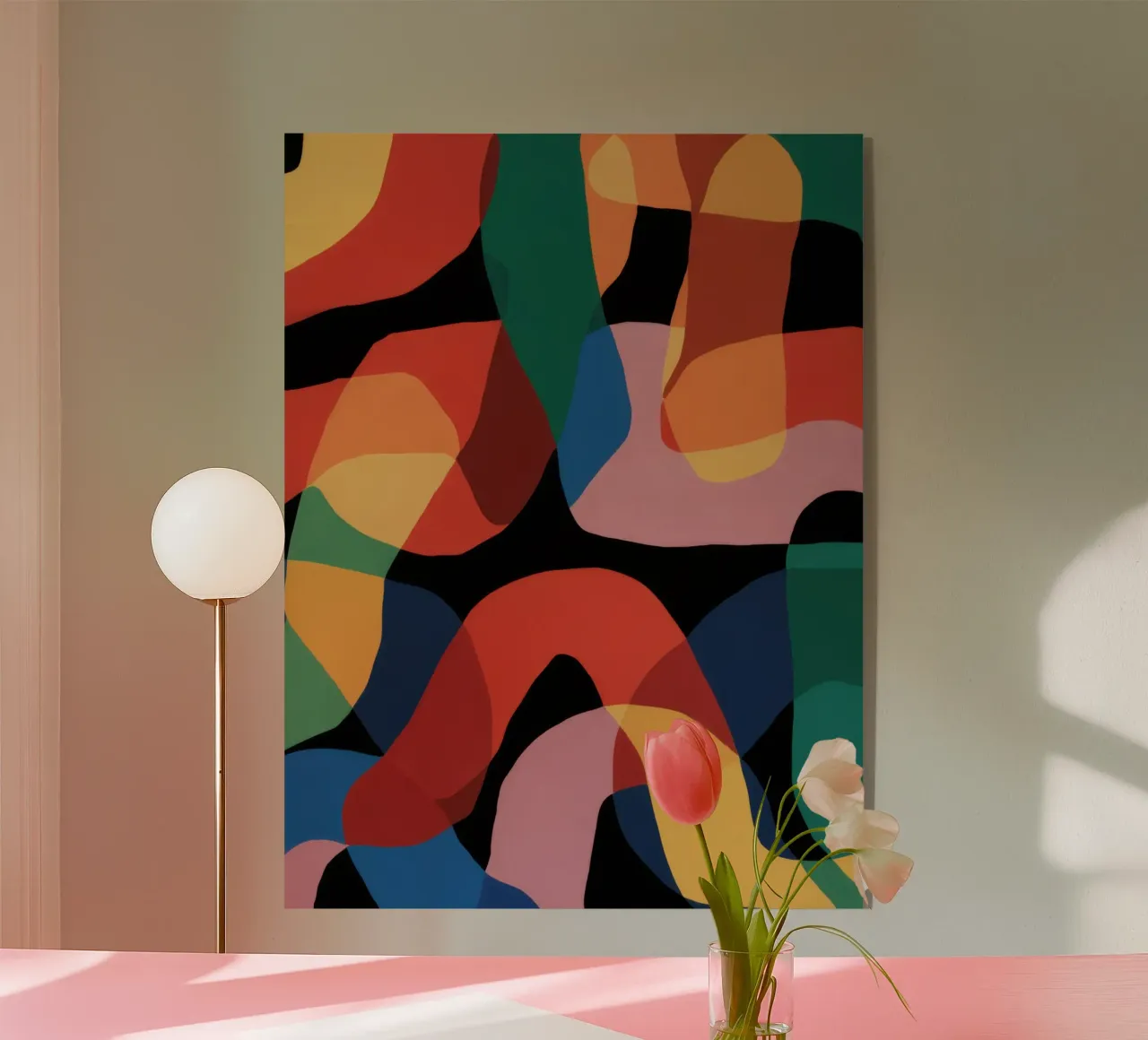 Danse des formes fluides plexiglas de Line Fable